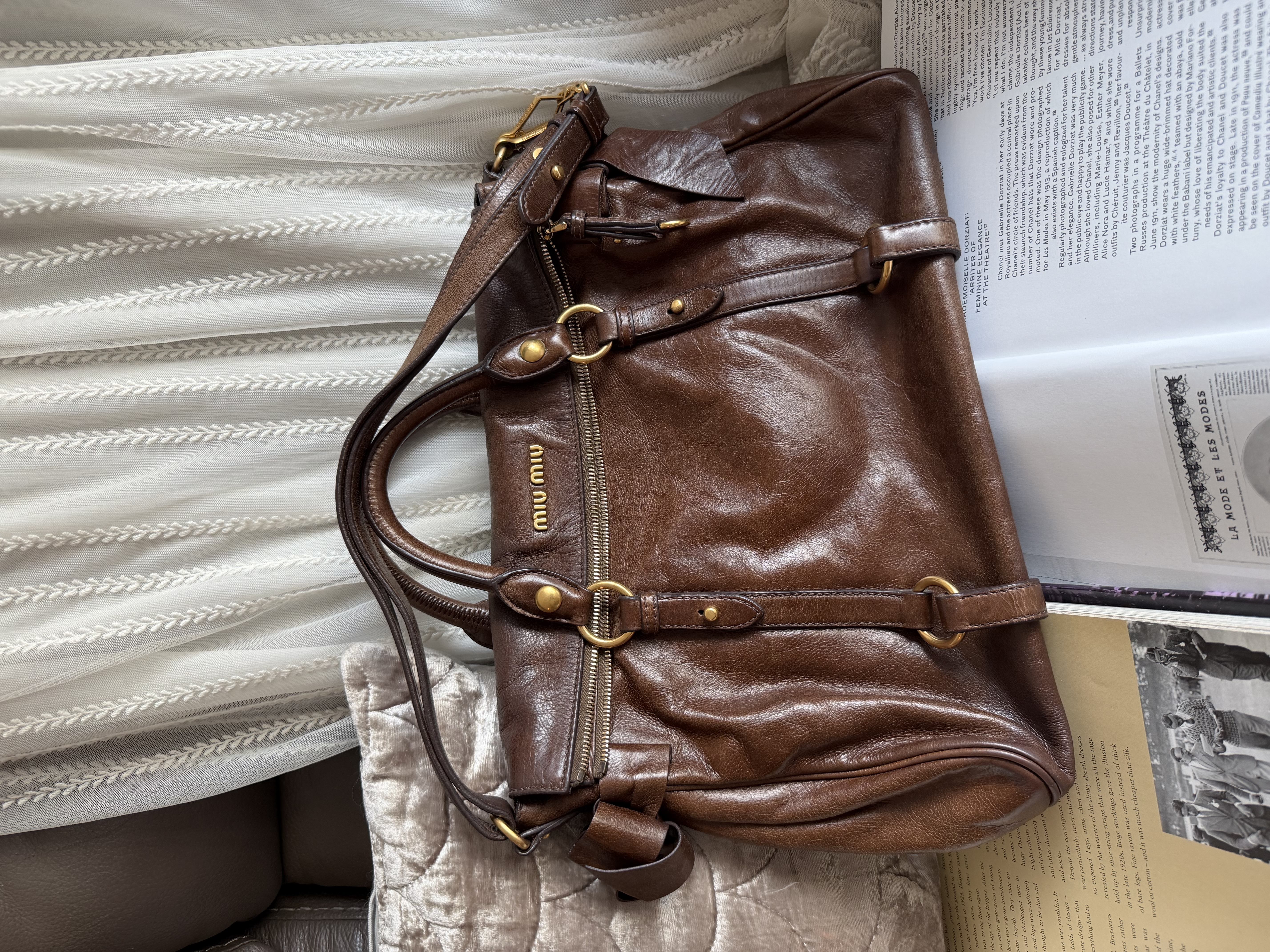 Miu miu vitello bag brown 