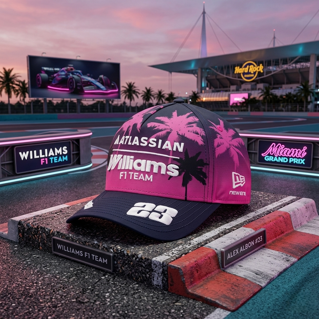 🌴 F1 Williams 威廉士車隊 2026 Miami GP Alex Albon Special Edition 9FORTY Cap 60941812