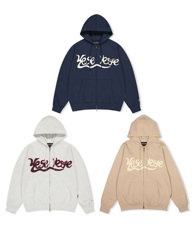 🇰🇷訂購｜YESEYESEE｜Y.E.S Snail Logo Zip-up Hoodie 3色| AnyNOID