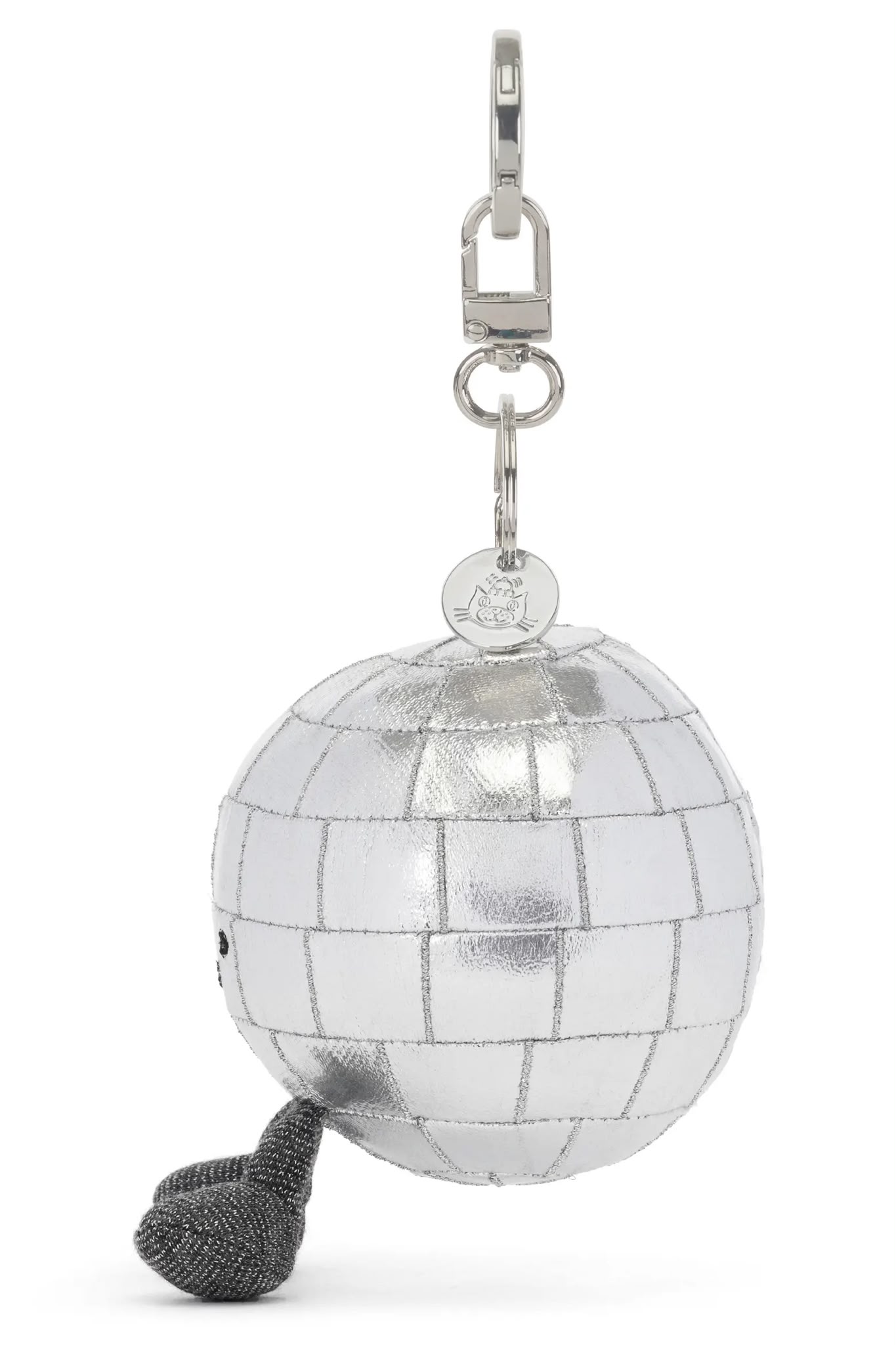 Jellycat Amuseables Disco Ball Bag Charm H23cm 小銀燈球鎖匙扣