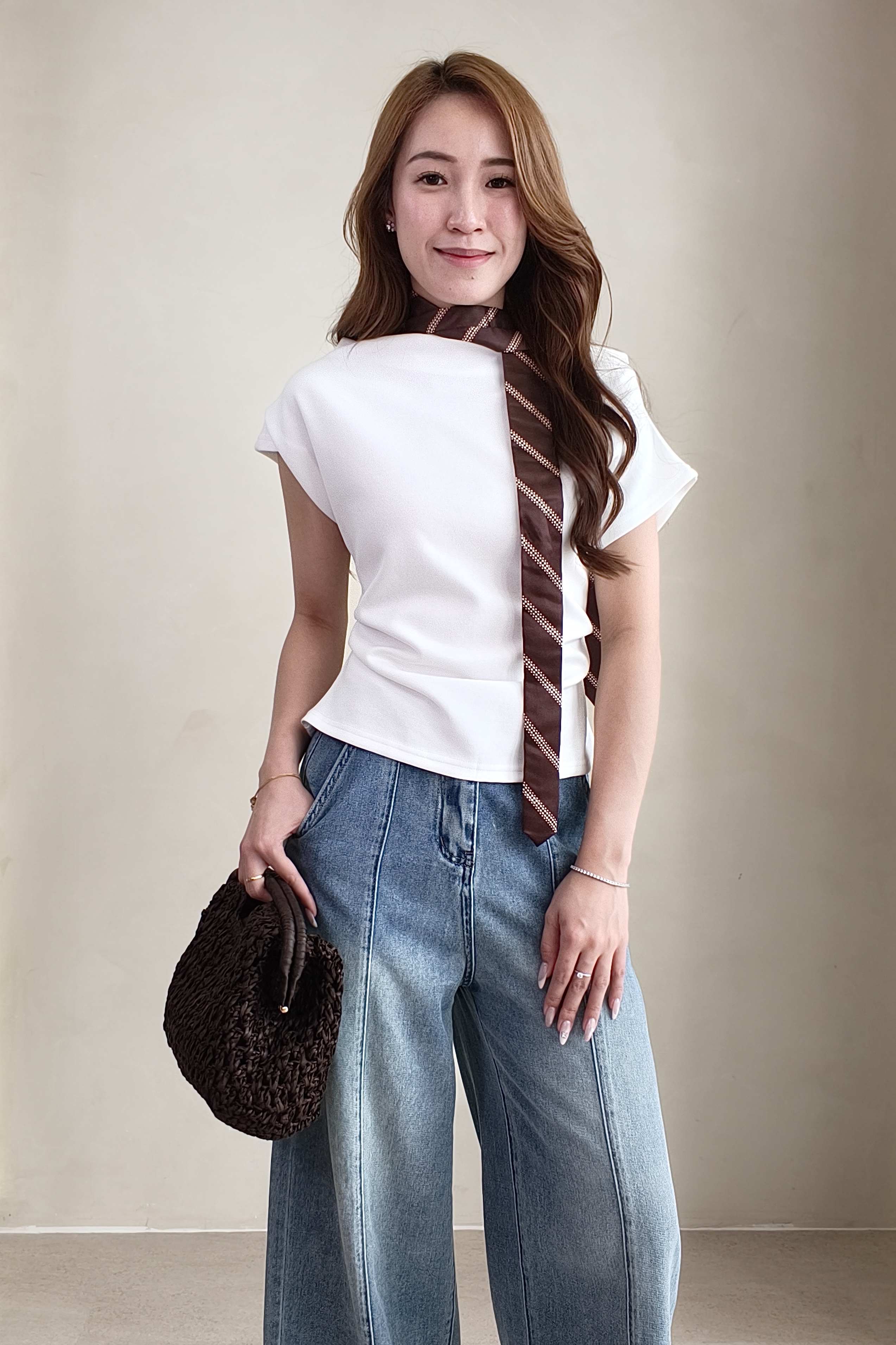 309941 Sculpted Drape Blouse