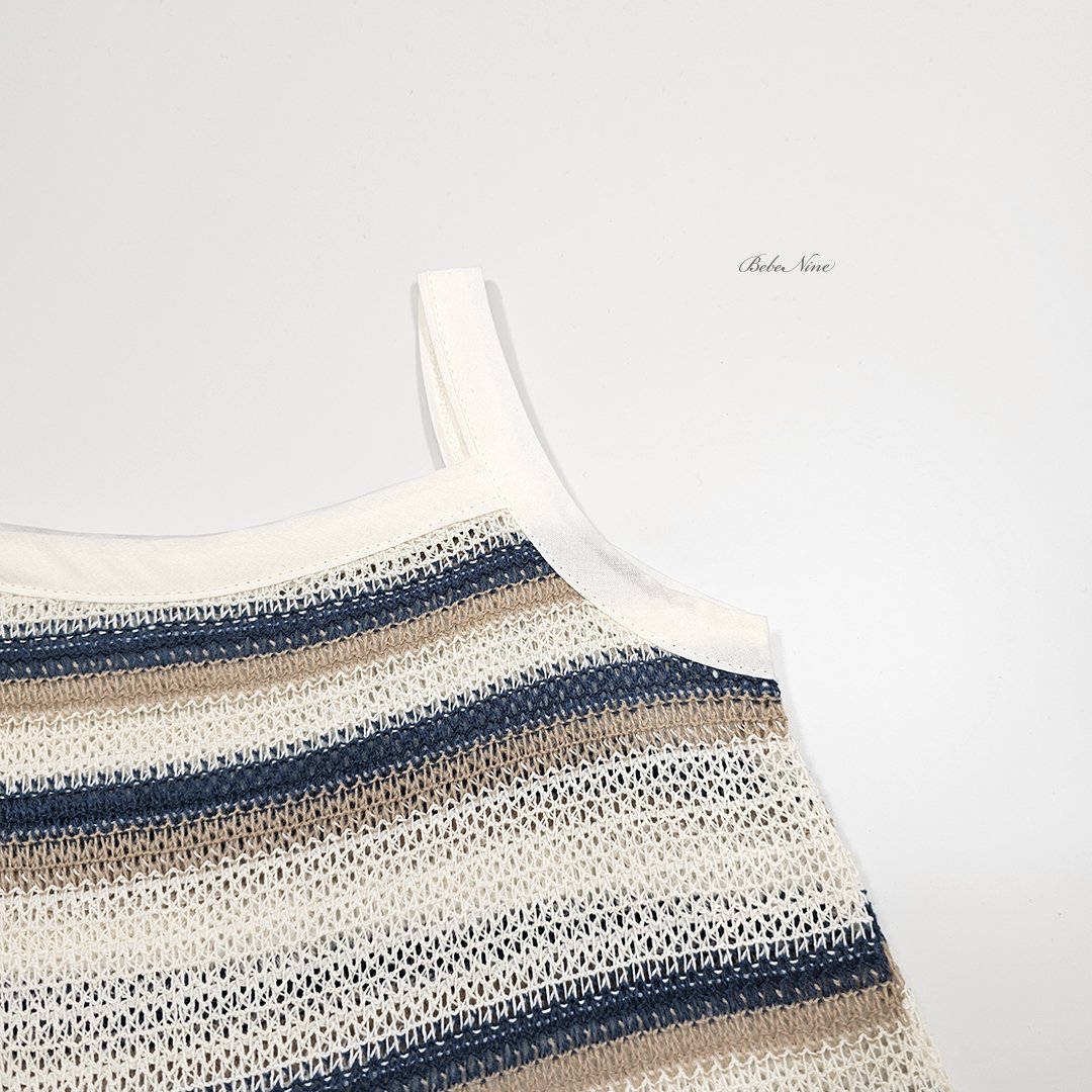 ☀️預訂 韓國直送☀️🇰🇷Bebenine兩色撞色條紋吊帶連身服