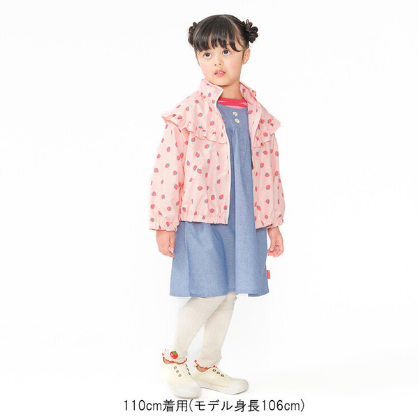 🆕【⭐訂購⭐】🌀 🇯🇵 日本直送🇯🇵 草莓 荷葉邊 網眼襯裡 撥水加工 #連帽風褸［2款選］🌀[ELBA-0011][260302]