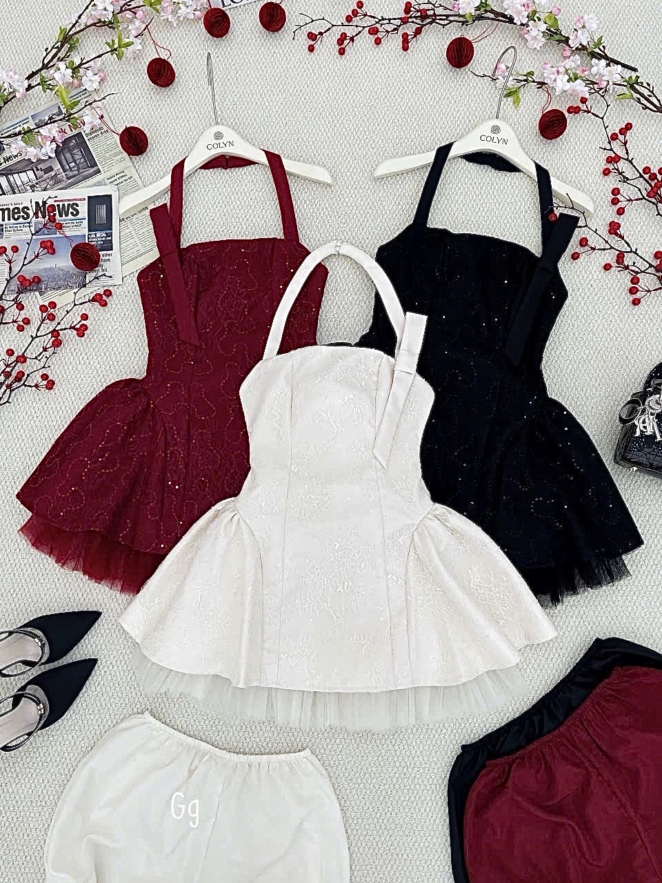 俏皮又有趣的修身A字洋裝