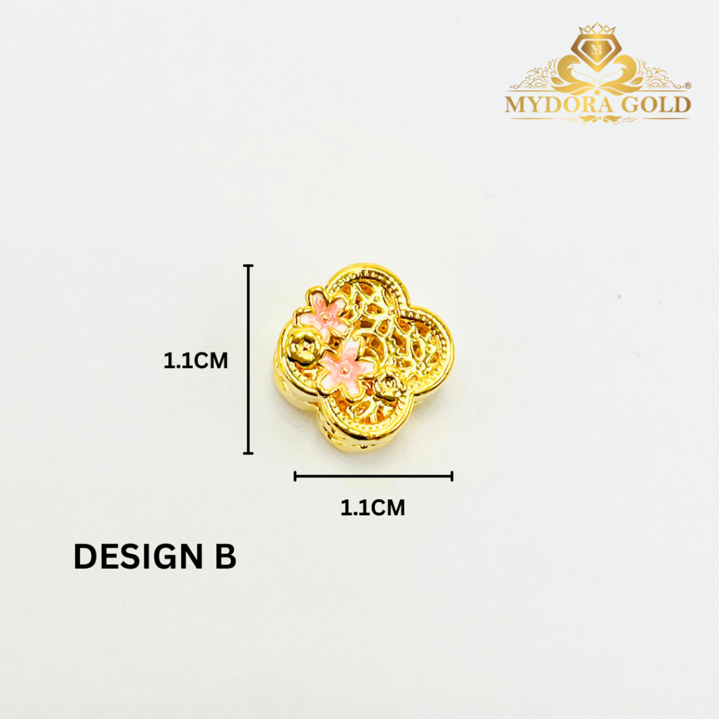 MYDORA Charm Bead Clover Lattice Bloom (5G) l EMAS 916/22K
