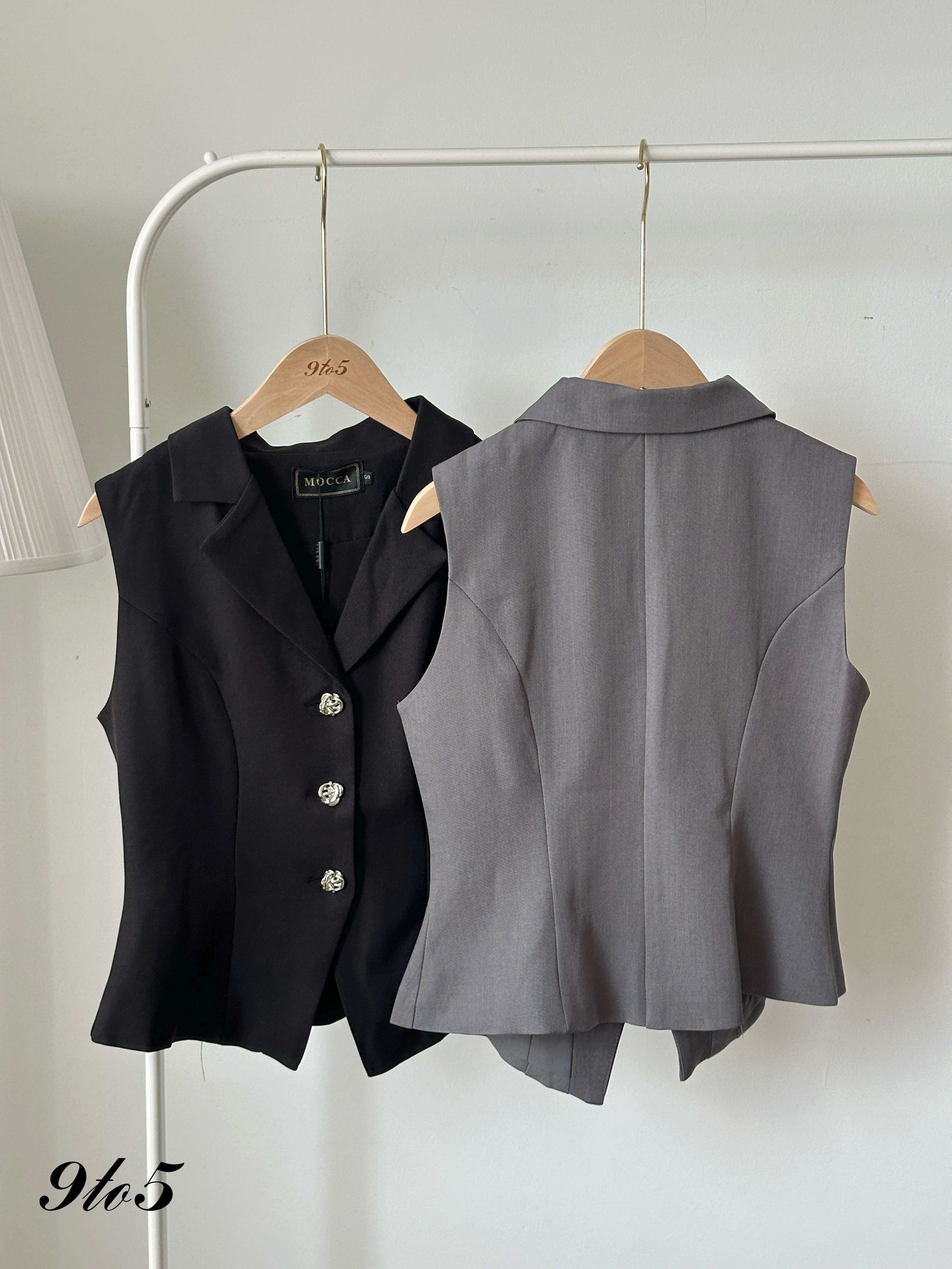 D2358 Vest Blazer Set - 3 Colors 