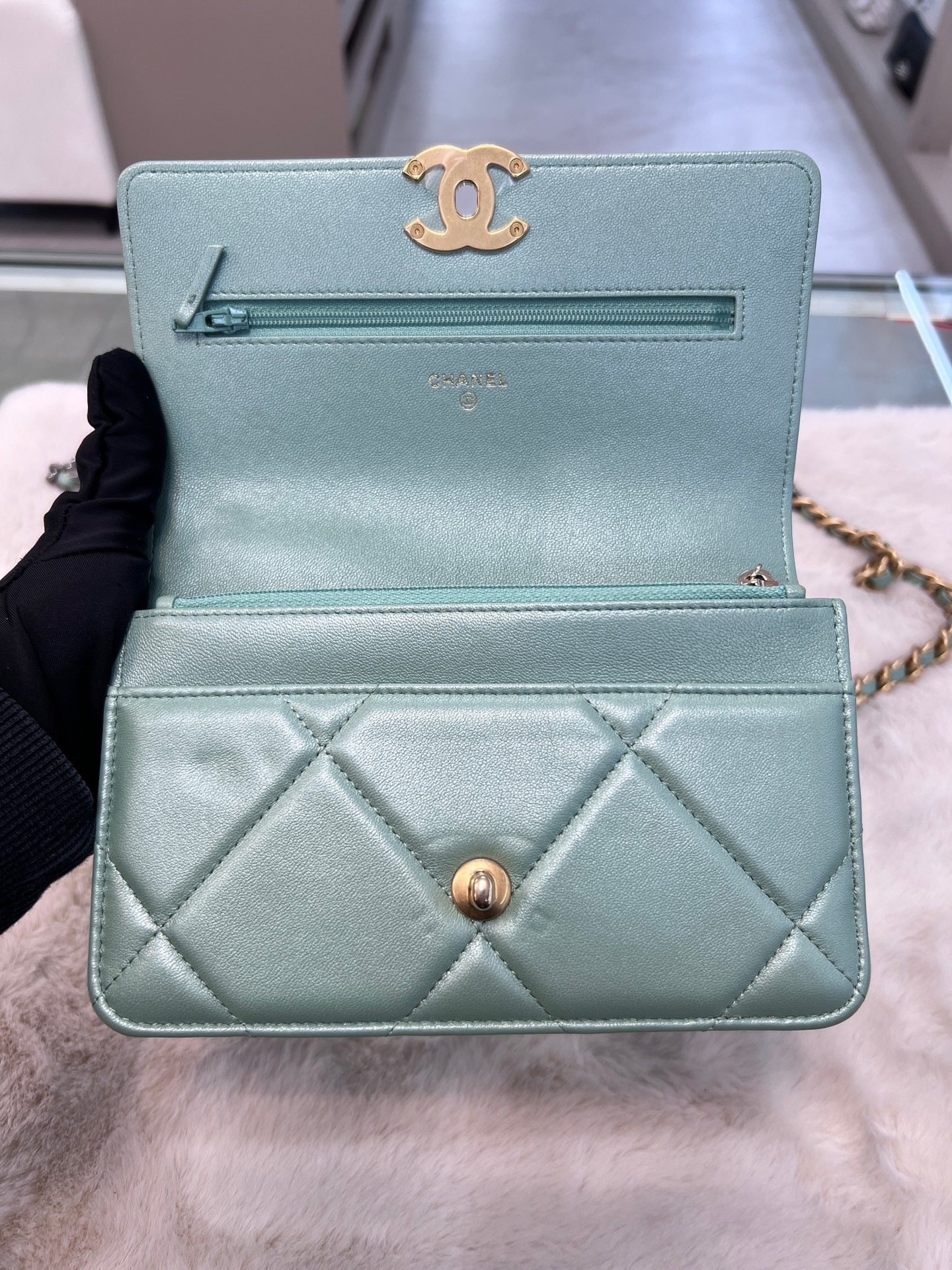 【預訂貨品】芯片款🪪 Chanel薄荷綠woc