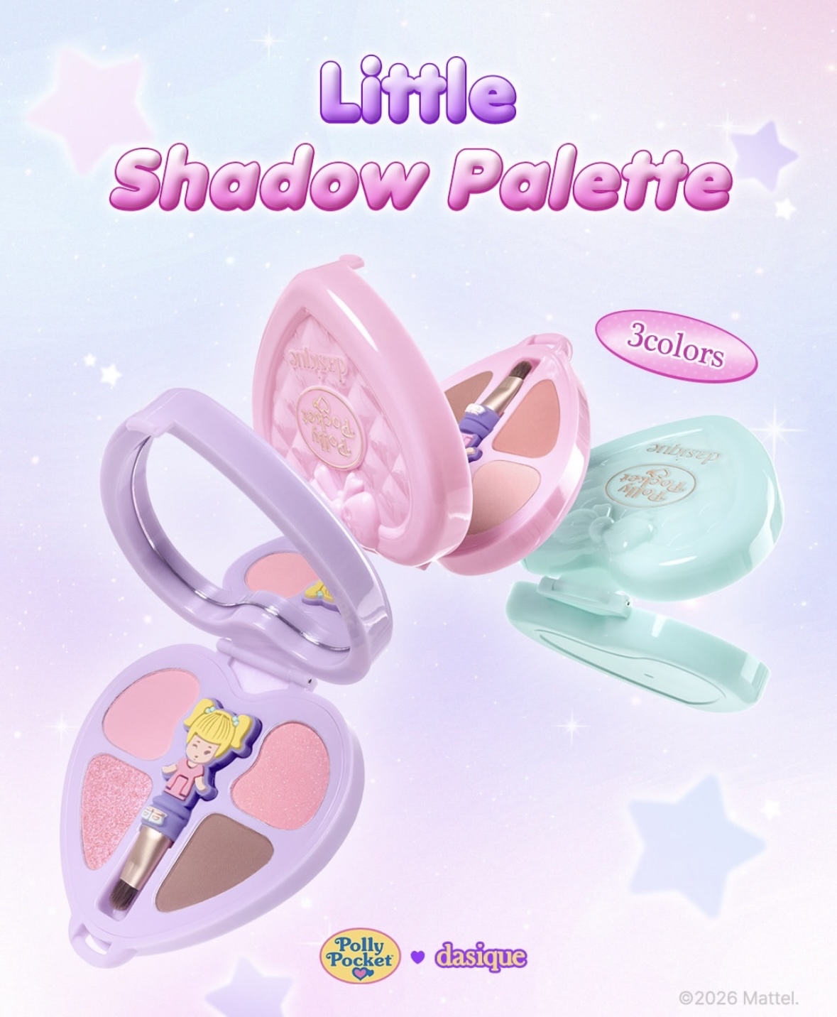 (現貨) DASIQUE x POLLY POCKET 眼影盤 Little Shadow Palette (3色選擇)