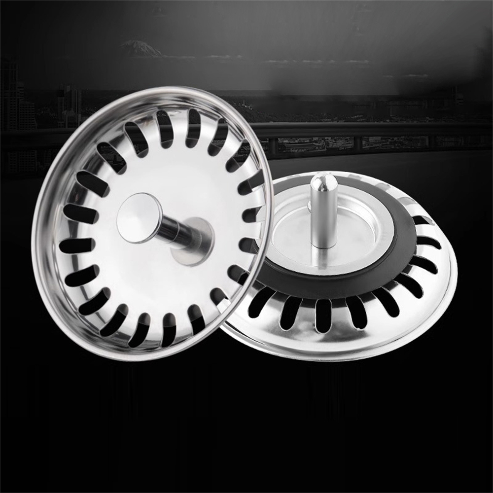 廚房洗碗池水池塞 不鏽鋼升級加厚慮蓋 UA0531