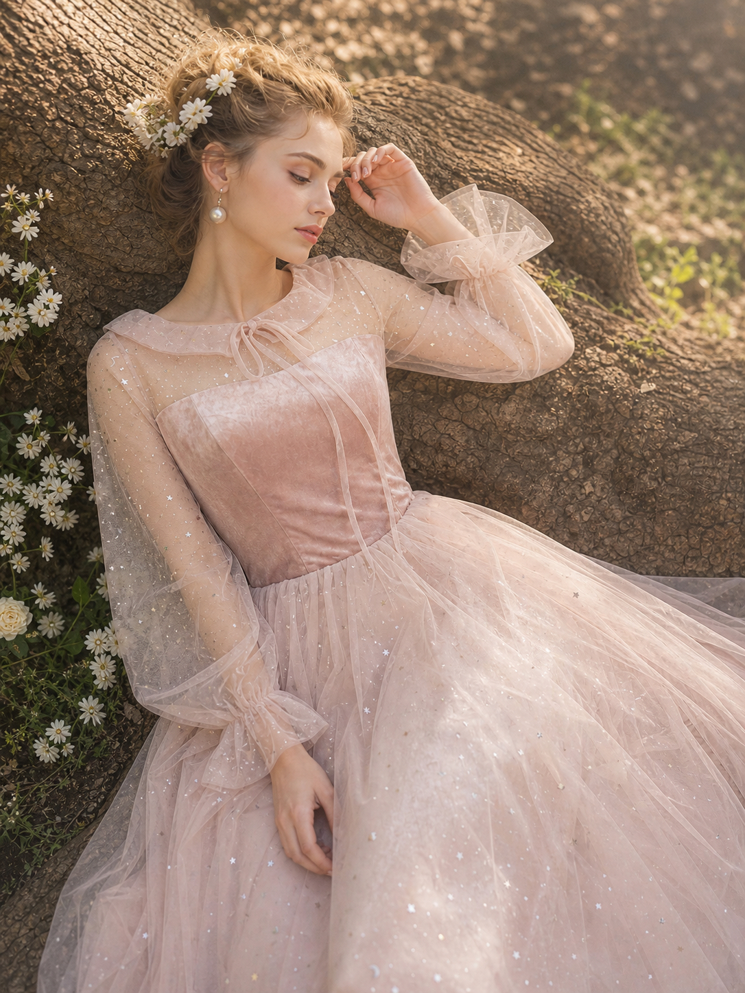 維多利亞粉玫瑰棉花糖仙子禮裙Victorian Rose Marshmallow Fairy Gown