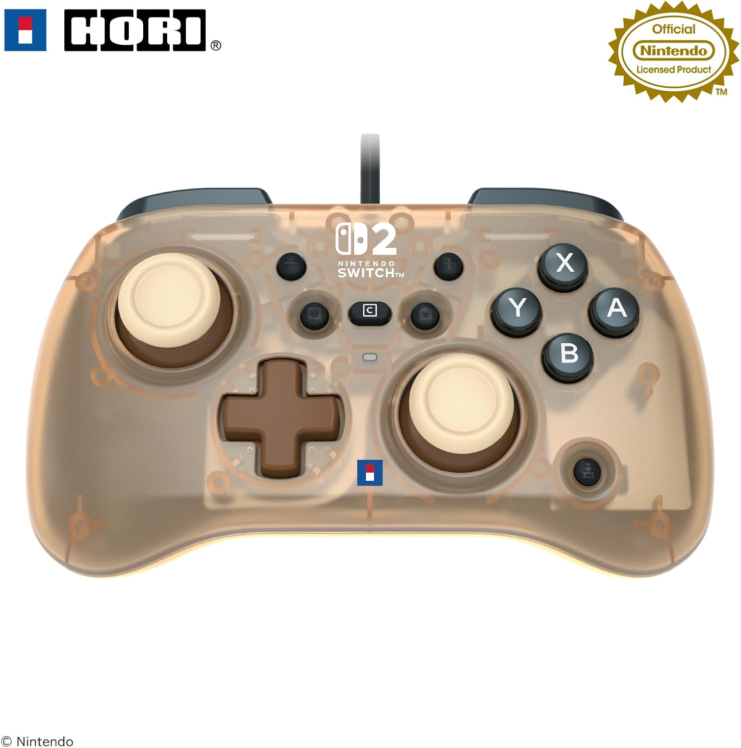 【預售 26年4月】SW2 HORI 有線 mini 控制器 TURBO 迷你版 (摩卡) NSX-226 PO0545