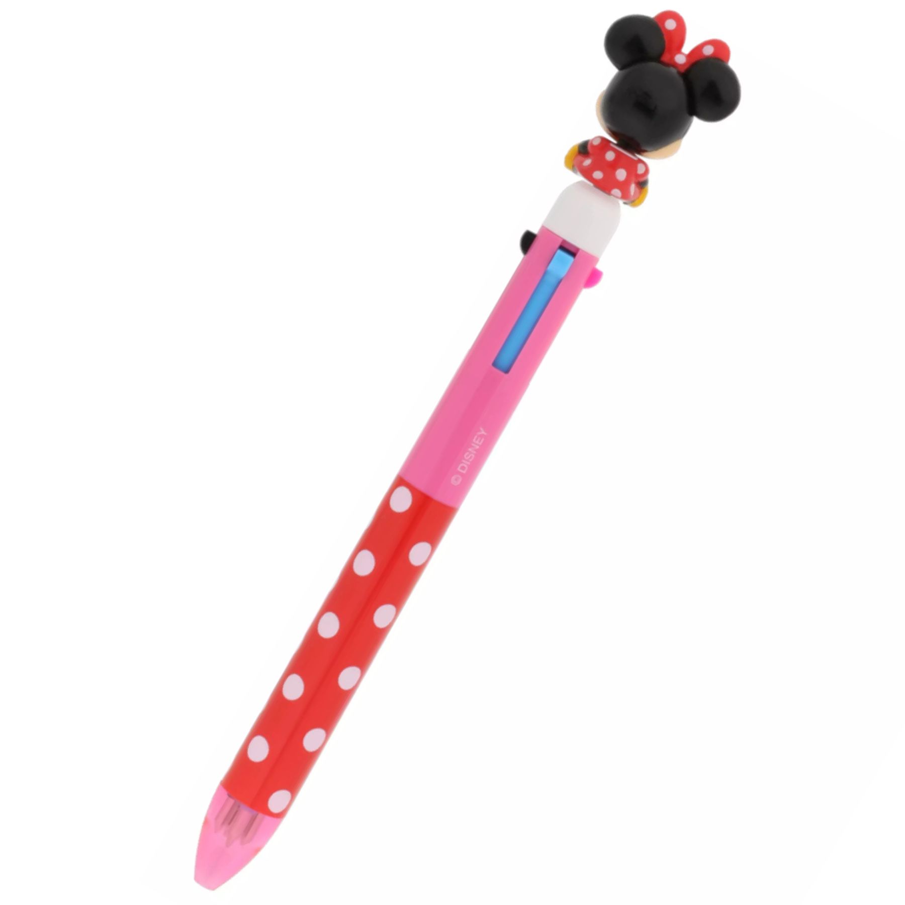 現貨｜【日本 Disney Store 限定】Minnie Mouse 日本版 搖頭 4用筆 3色原子筆 + 鉛芯筆 059610