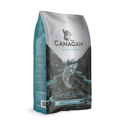 CANAGAN 原之選 無穀物 蘇格蘭三文魚配⽅  貓糧 4Kg