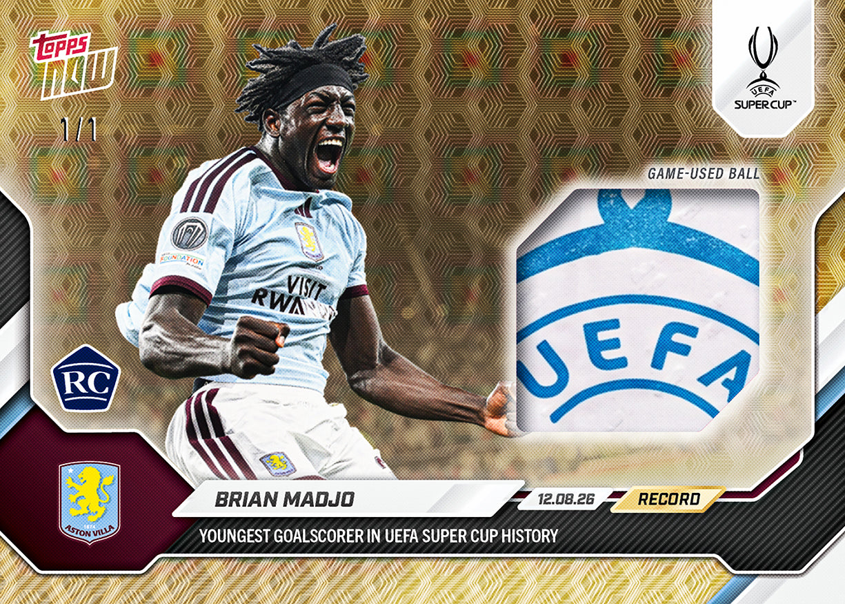Brian Madjo - 2026/27 UCL Topps NOW® #4 UEFA Super Cup 新星入球卡【團購】