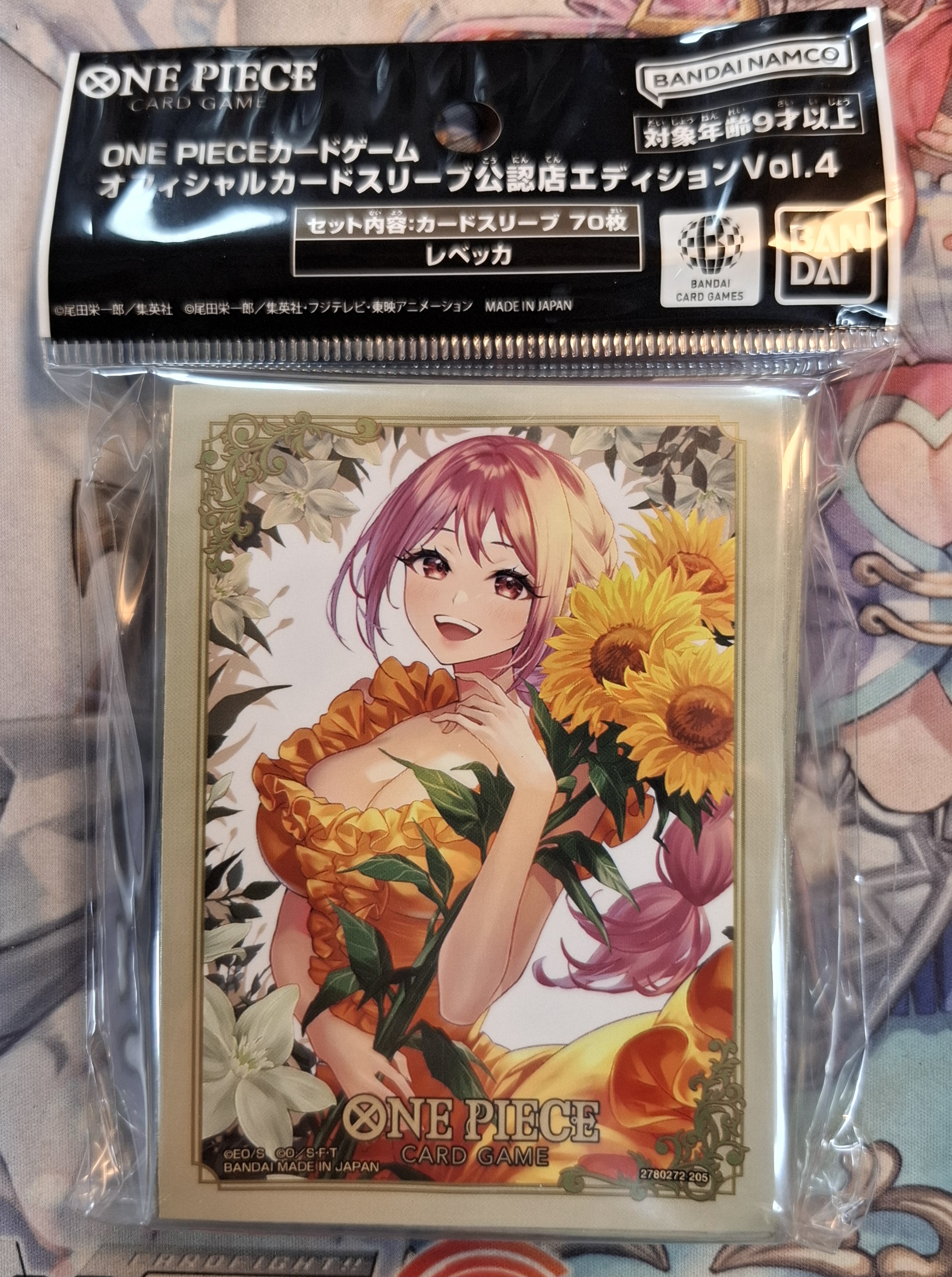 航海王卡牌遊戲 官方卡套 公認店限定版 Vol.4 蕾貝卡 (70張)