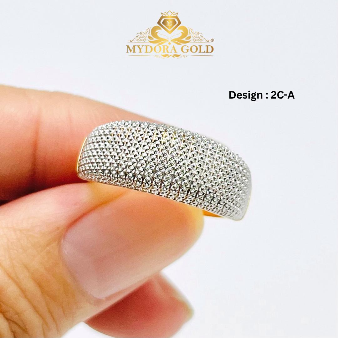 MYDORA Cincin Mini Siciliaa Diamond Cut (5G) l EMAS 916/22K