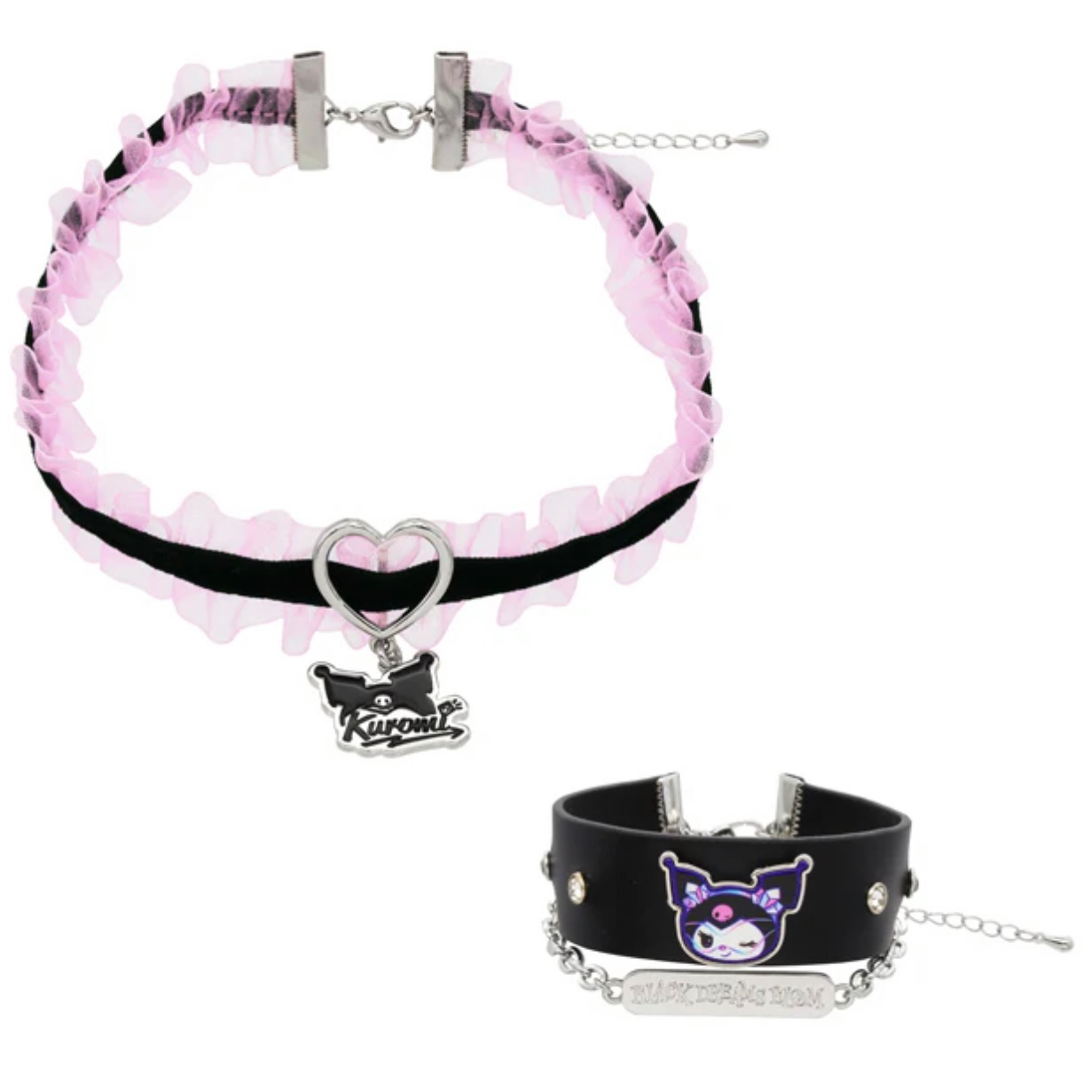 Kuromi Choker & Bracelet Set