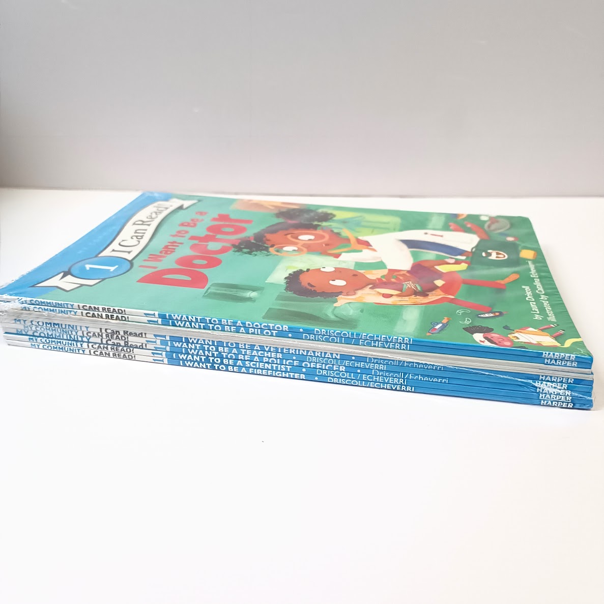 I can read  I want to be ...MY COMMUNITY  9 books  |Doctor| Teacher | Engineer | Artist | Firefighter | Police officer | Veterinarian | Scientist | Pilot |夢想的職業 | CR31  