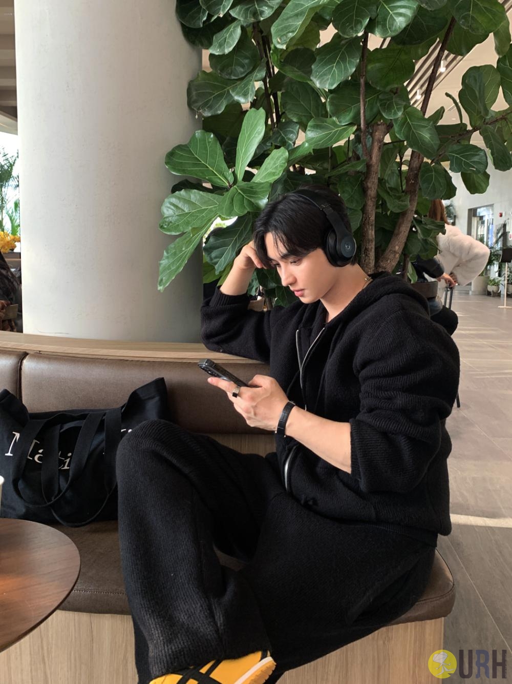 【100%保證韓國直送】Square Two-way 雙向拉鍊連帽冷衫外套套裝 [Set] RL114748