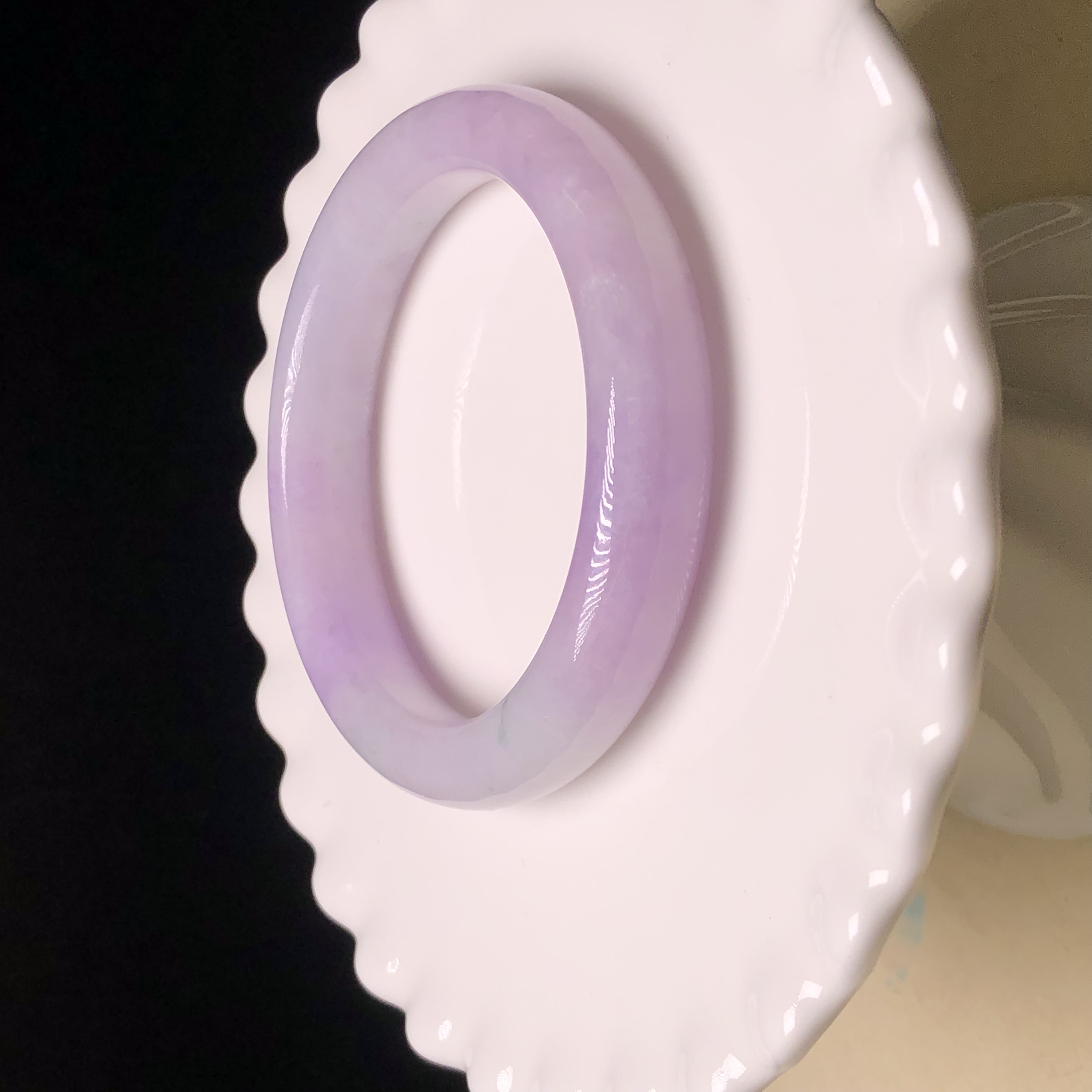 C06736 木那紫羅蘭飄花福鐲50.1mm