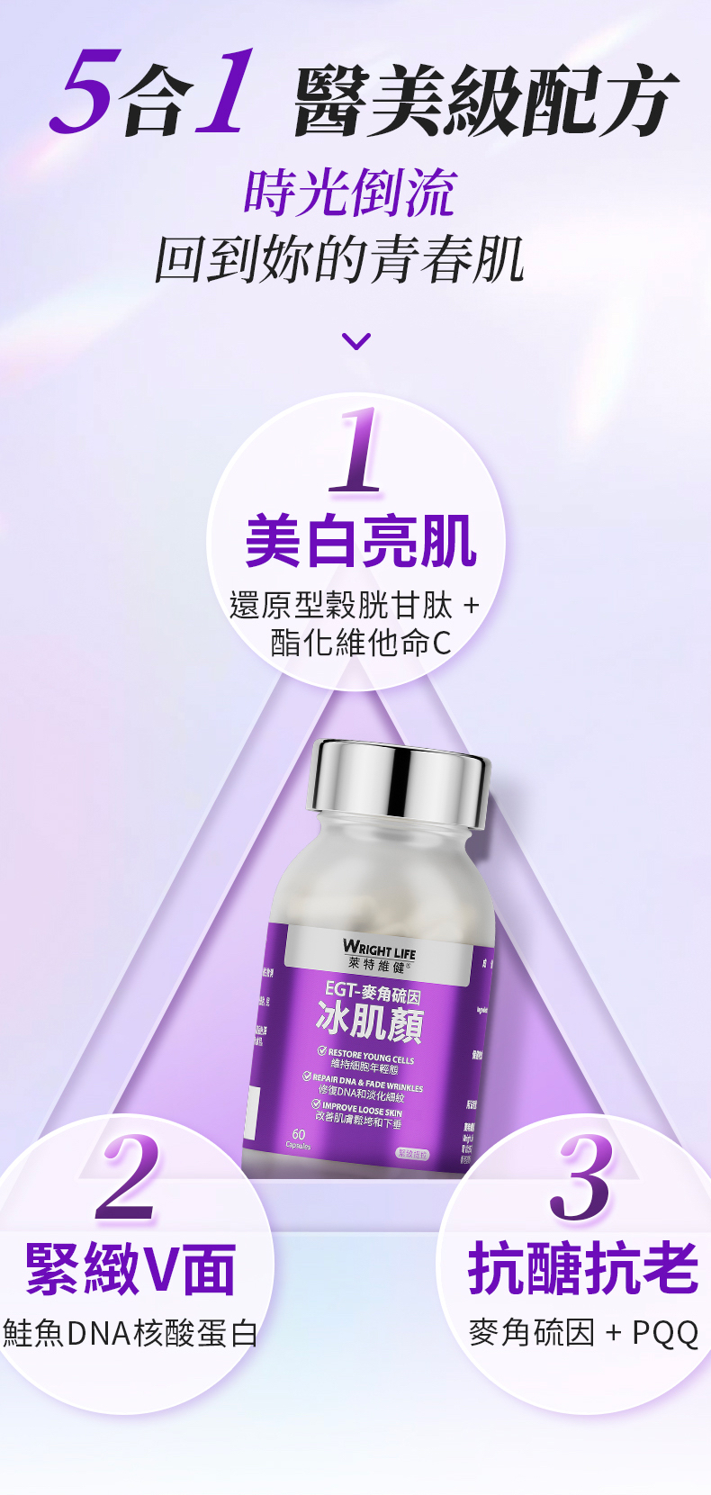 萊特維健 冰肌顏 60粒