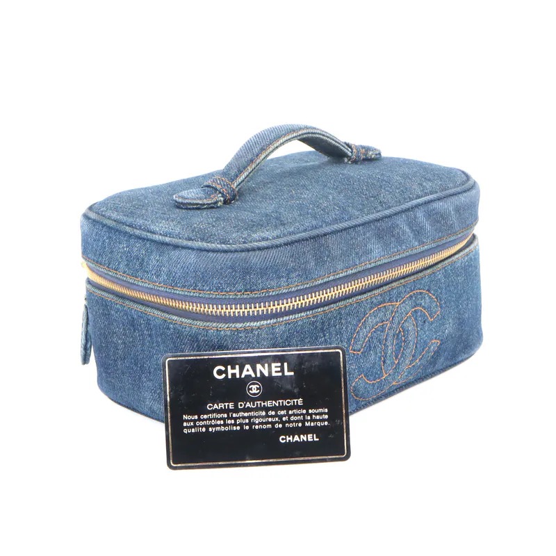 Chanel Coco Mark Denim Vanity Handbag