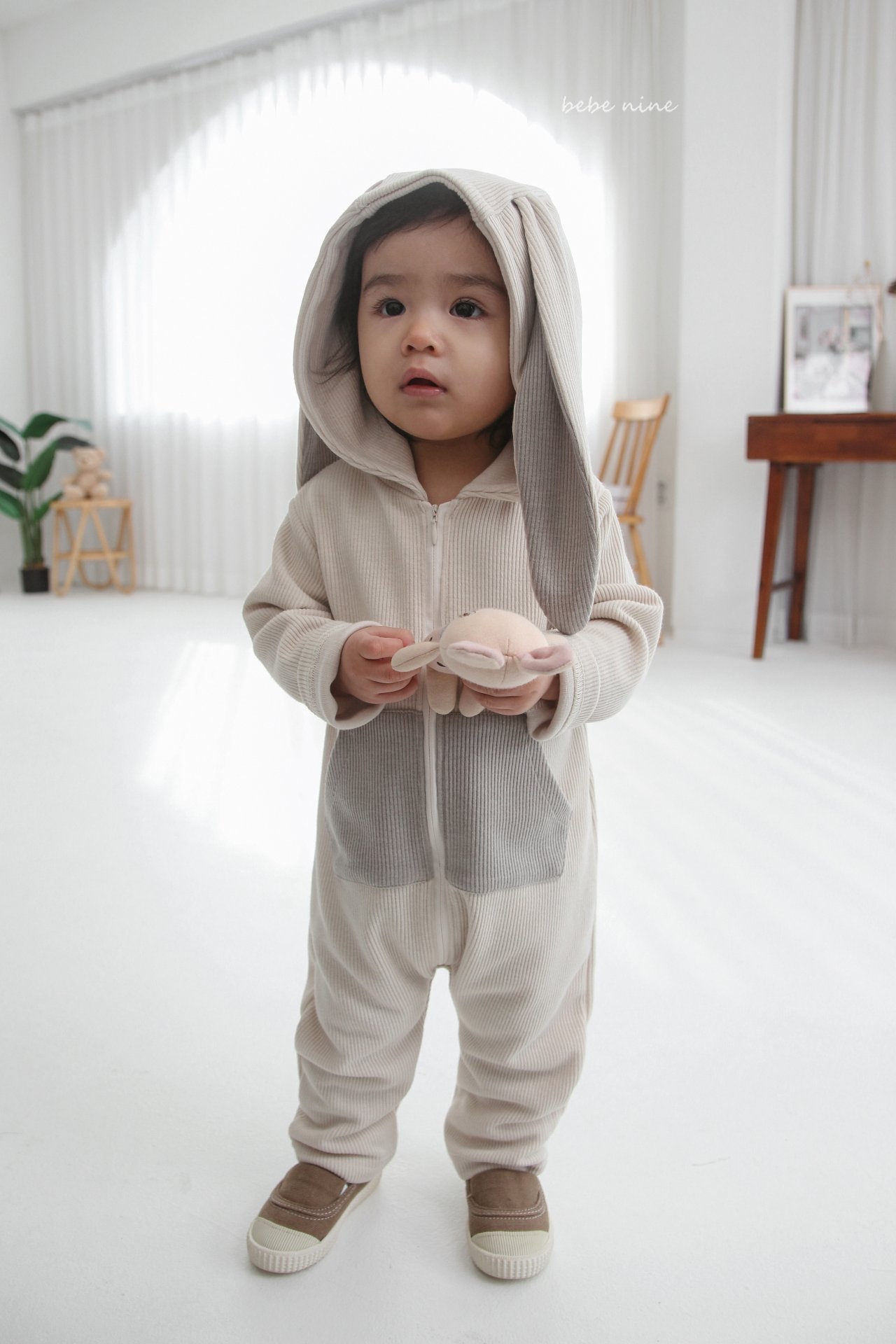 🌸預訂 韓國直送🌸🇰🇷Bebenine兩色小兔恐龍造型連身服