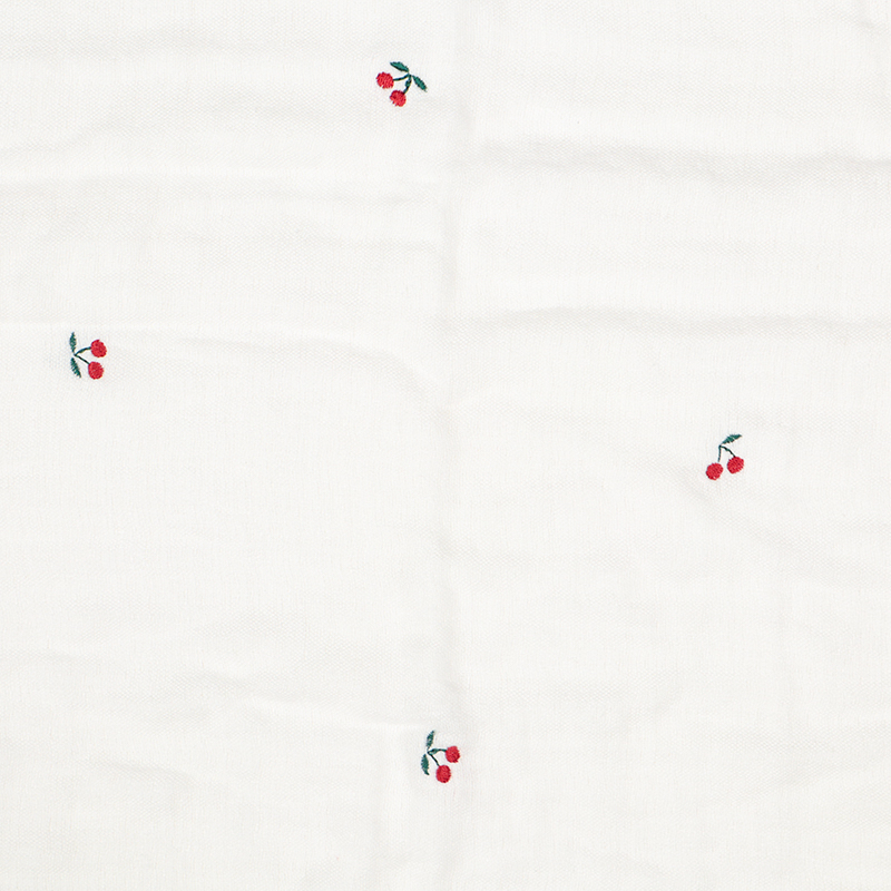 🇯🇵預訂 日本直送🇯🇵櫻桃刺繡棉紗包被襁褓