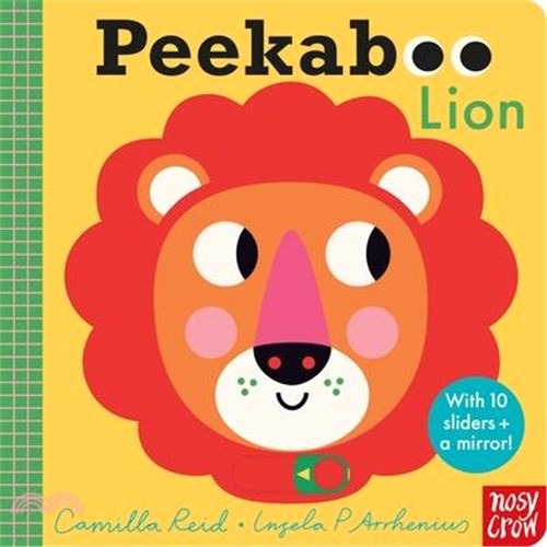 Peekaboo Lion-with 10 sliders and a mirror!