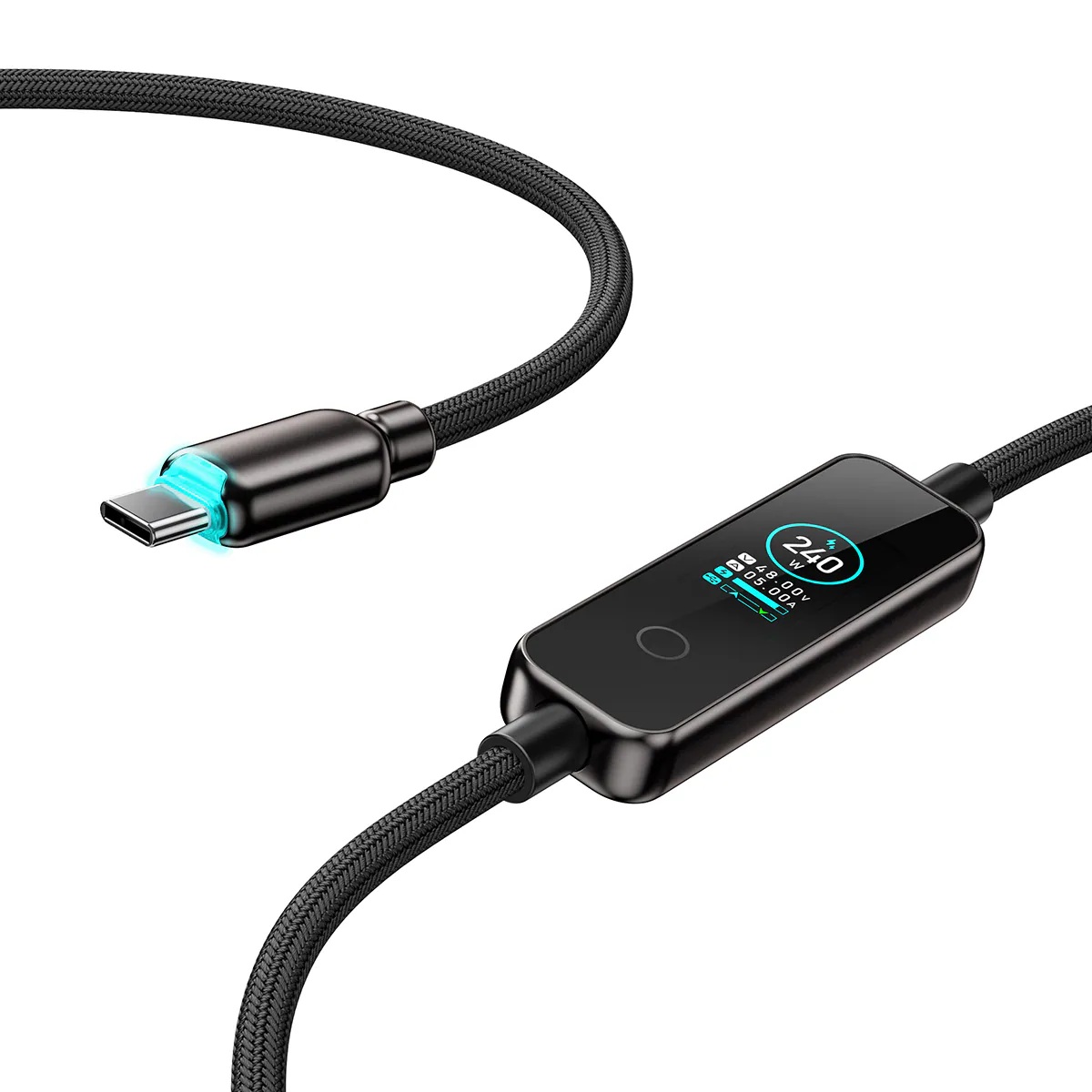 XPower SONAR SR240 TFT顯示鋅合金 240W PD3.1高速傳輸充電線