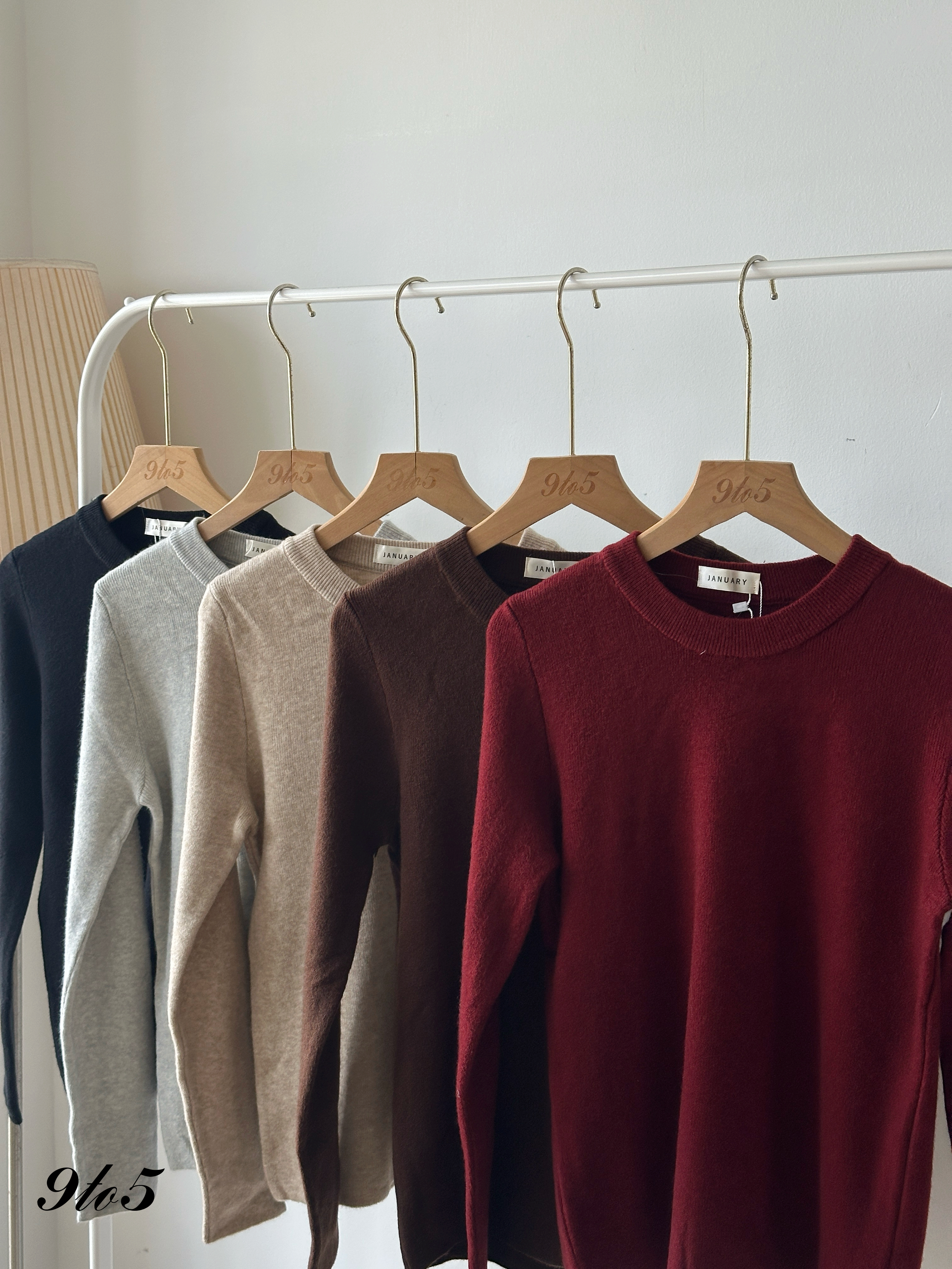 T4122 Long Sleeve Knit Top - 5 Colors 