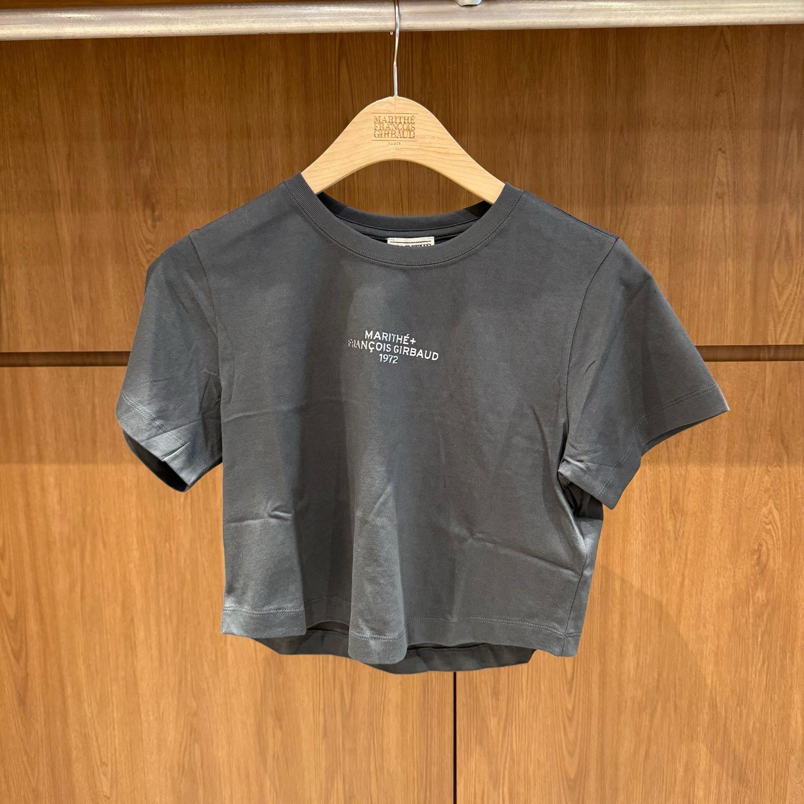 <預訂> 🇰🇷MARITHE☆W SILVER LETTERING CROP TEE