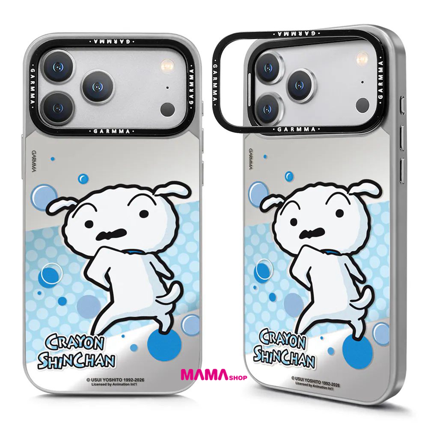 台灣直送蠟筆小新 iPhone 17系列 鏡面磁吸款保護殼