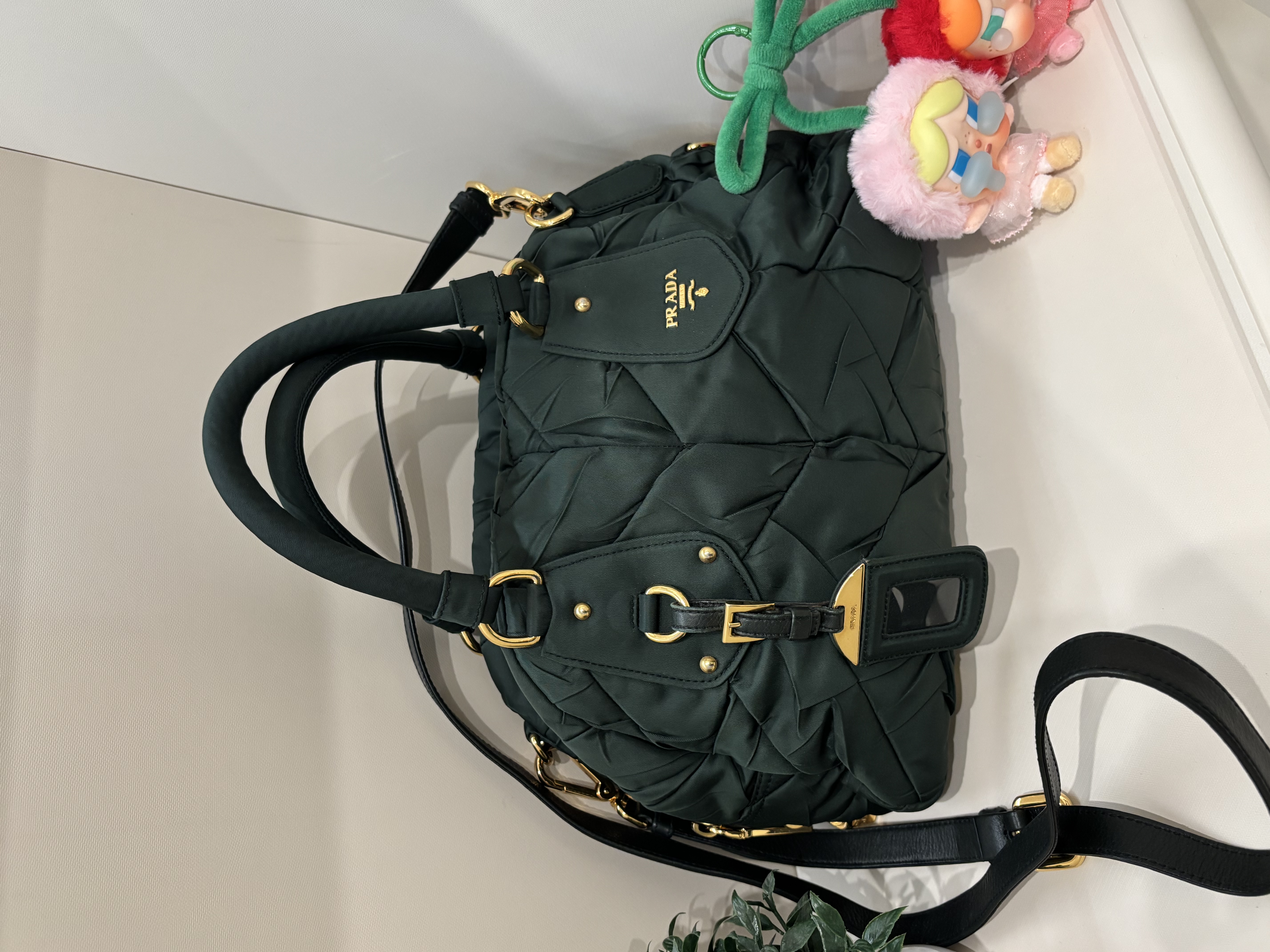 Prada nylon 2way bag 100%Authentic, 95%new ✅strap 