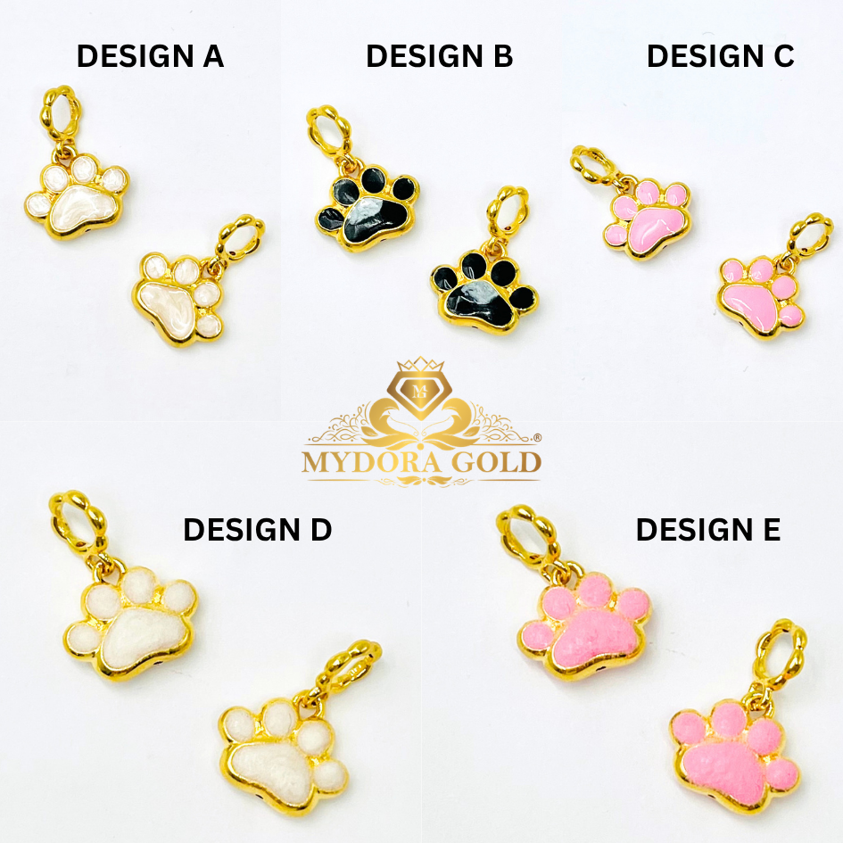 MYDORA Charm Comel Paw Print (5G) l EMAS 916/22K