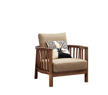 實木單人梳化 77