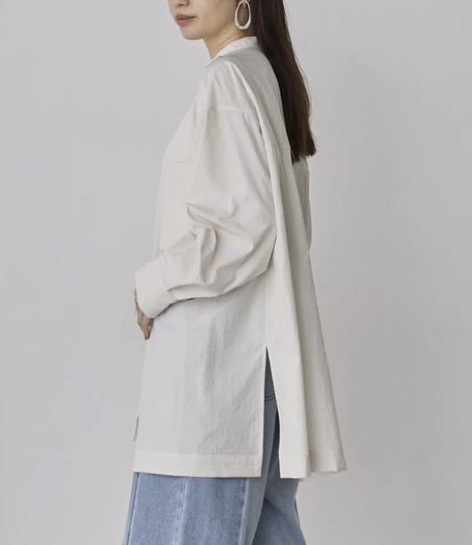 滌綸寬幅襯衫 - 2026 流行穿搭  女士襯衫 春夏時尚穿搭 成人休閒 日常穿搭 易於配搭 日本直送   #JP-I-260005