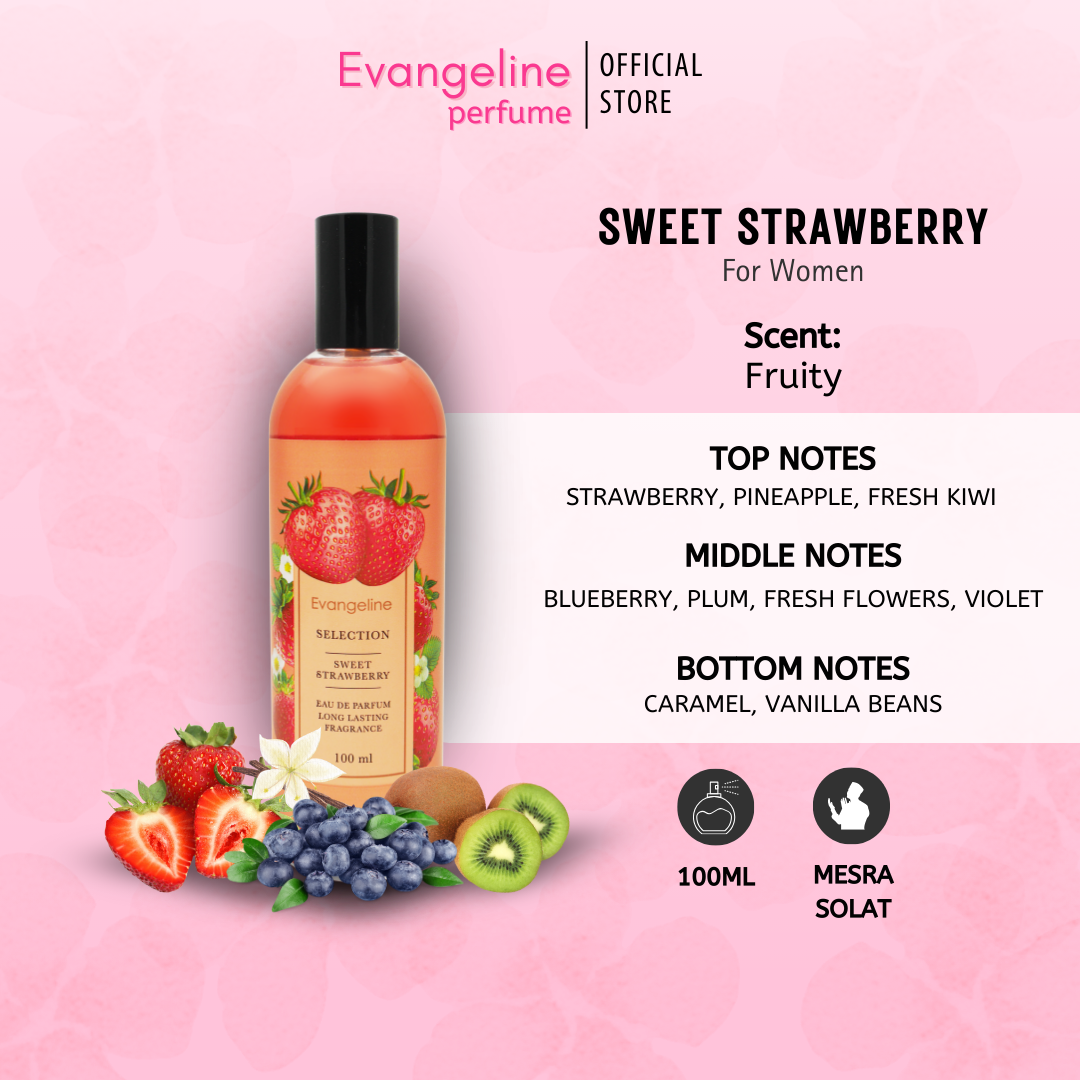 Evangeline Perfume - Sweet Strawberry 100ml