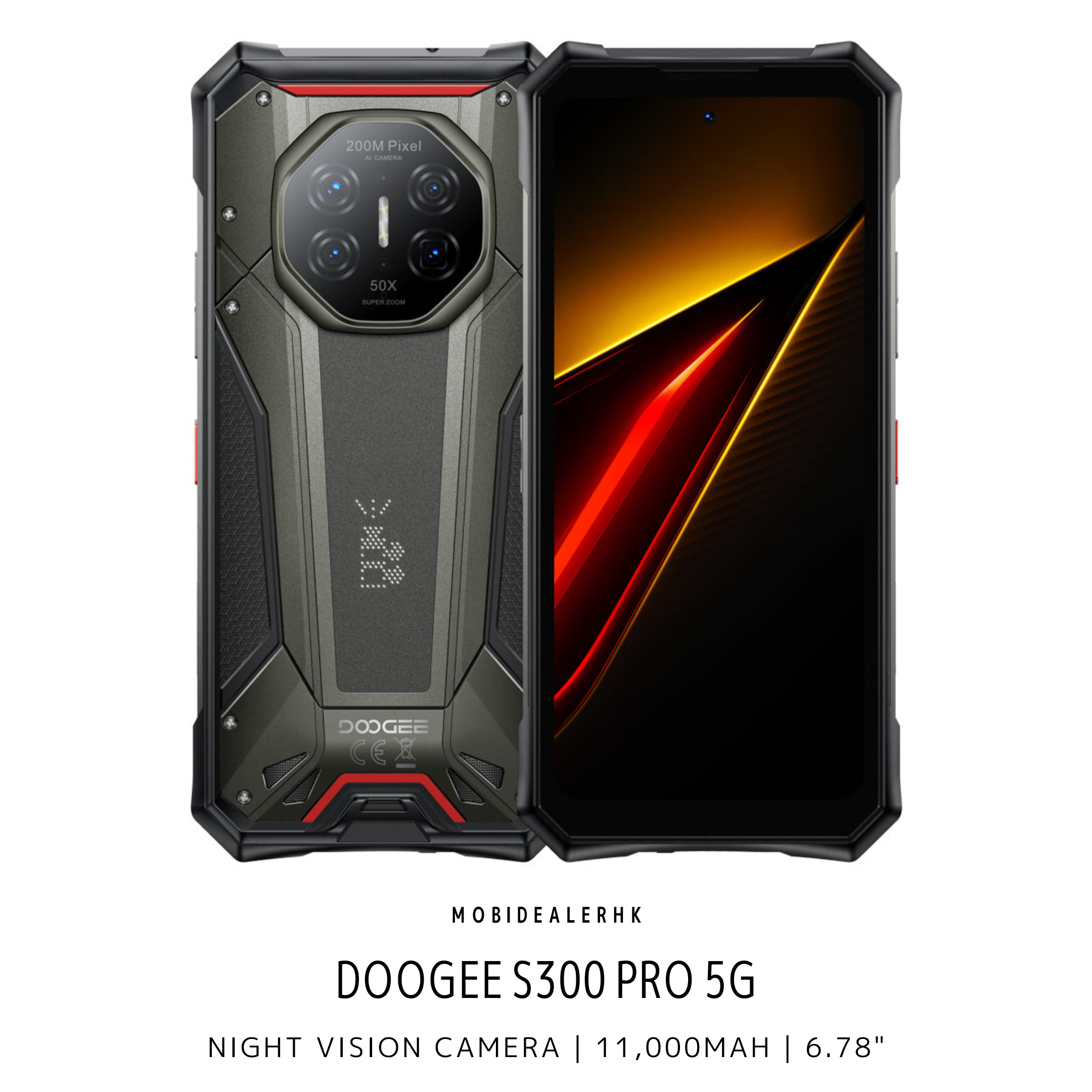Doogee S300 Pro | 道格 S300 Pro | 5G | 三防手機 | 夜視鏡 | 11,000mAh | 6.78"