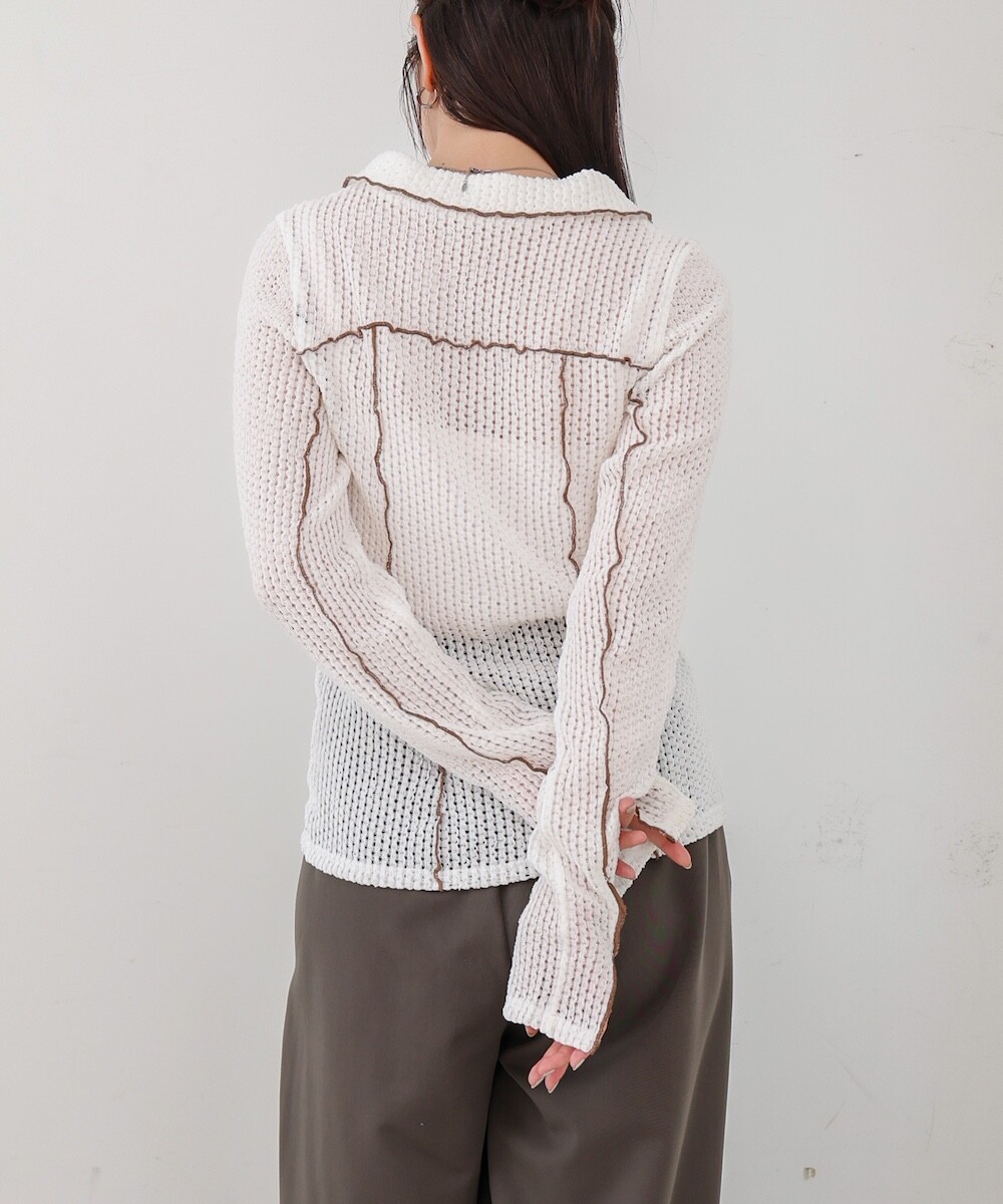 波紋洞洞薄長袖【JT025】