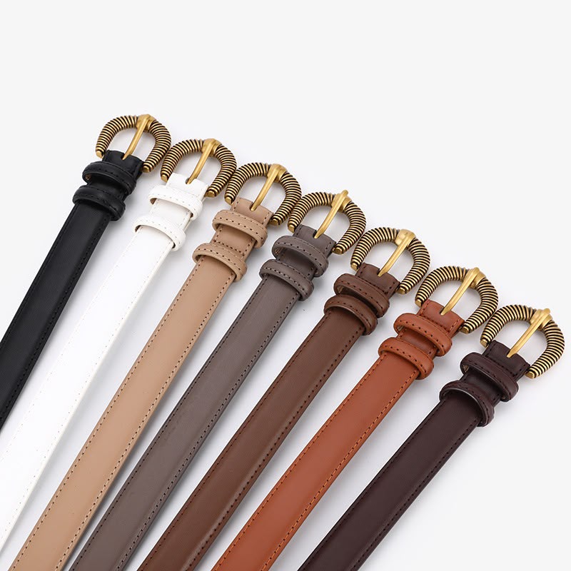 BT0201 Sculpted Vintage Buckle Belt