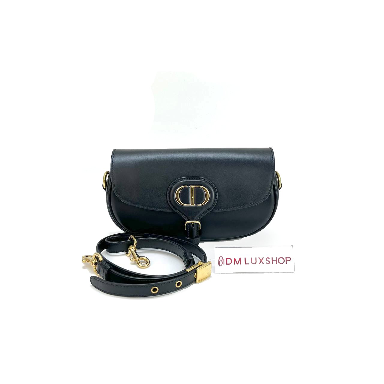 Dior Black Calfskin Bobby East West