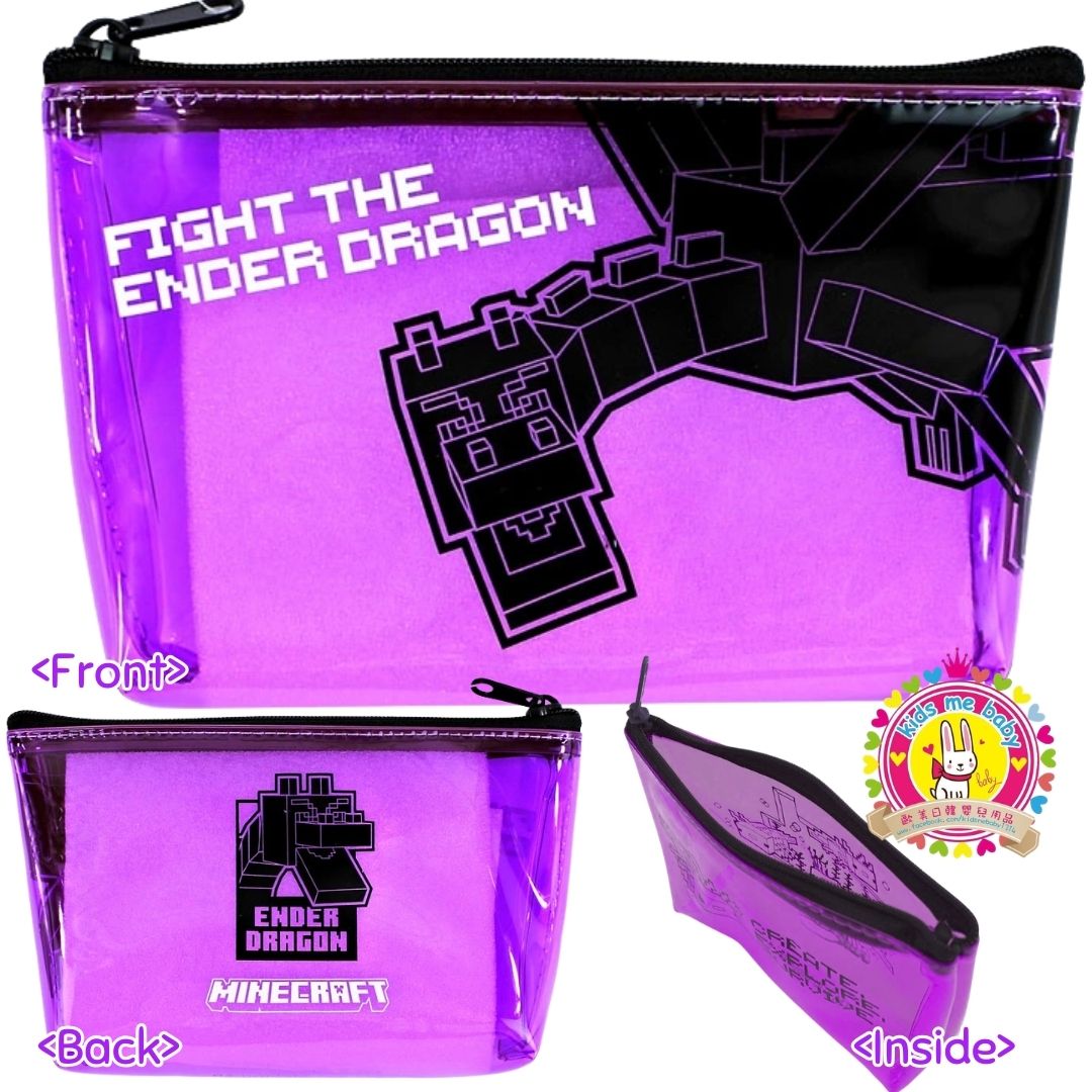 Minecraft 我的世界 船型透明收納包 拉鏈銀包 Ender Dragon ⭐