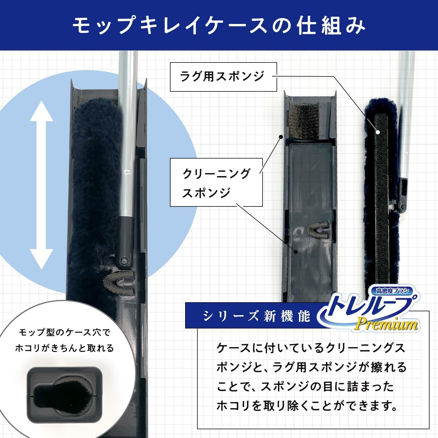 🔥🔥【日本直送《LEC》激落君二合一免手洗長柄除塵掃連地毯刷】附自立式清潔筒 | 鋁合金柄款