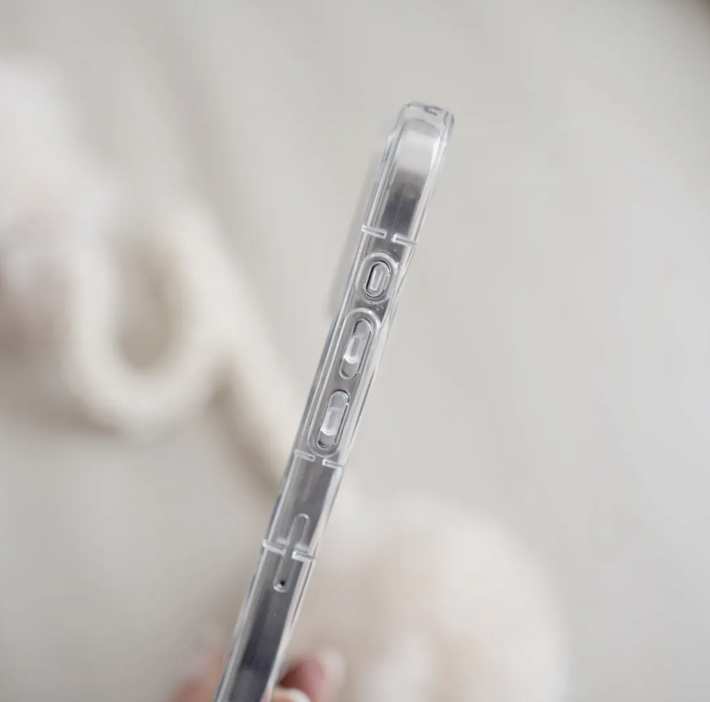 【FlowerBox VOL.42*BEIGE*】波浪邊框鏡面 iPhone Case