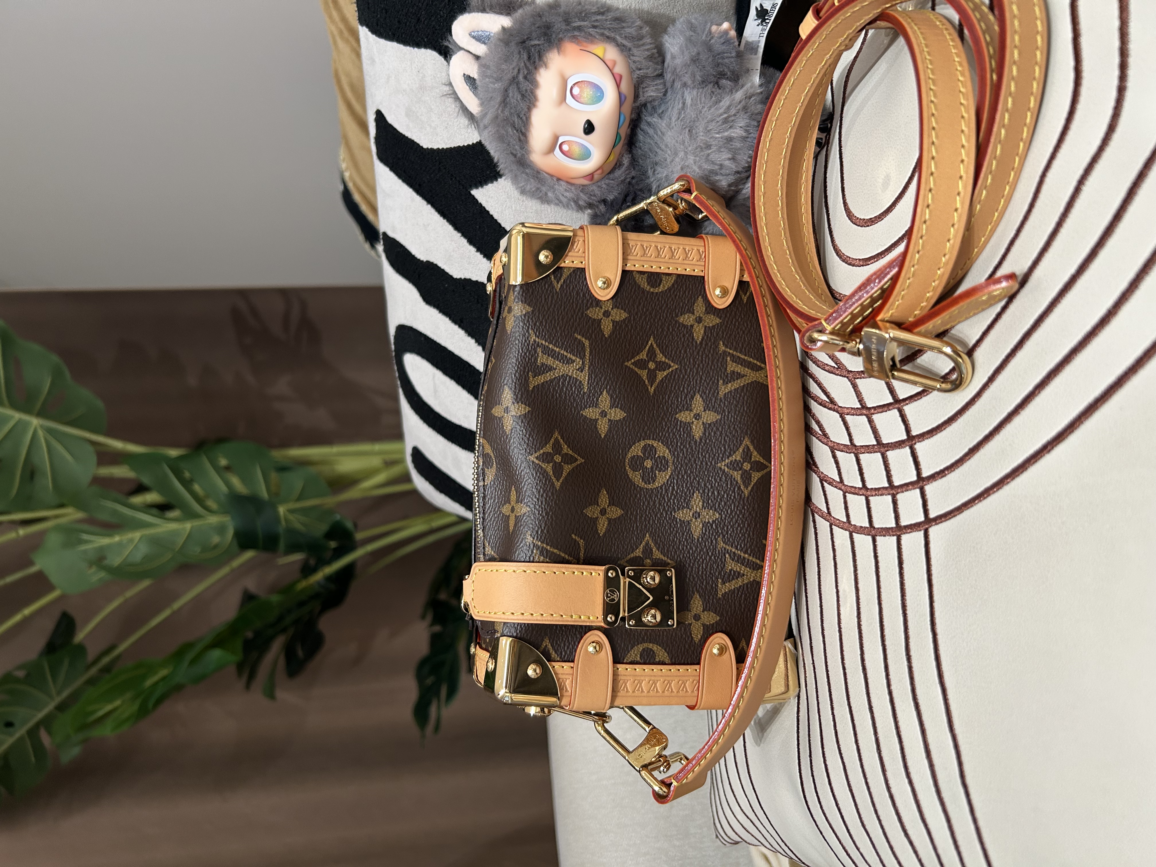 Lv Side Trunk PM M46815 100%Authentic ,98%new ✅Strap ✅dust bag ✅box 