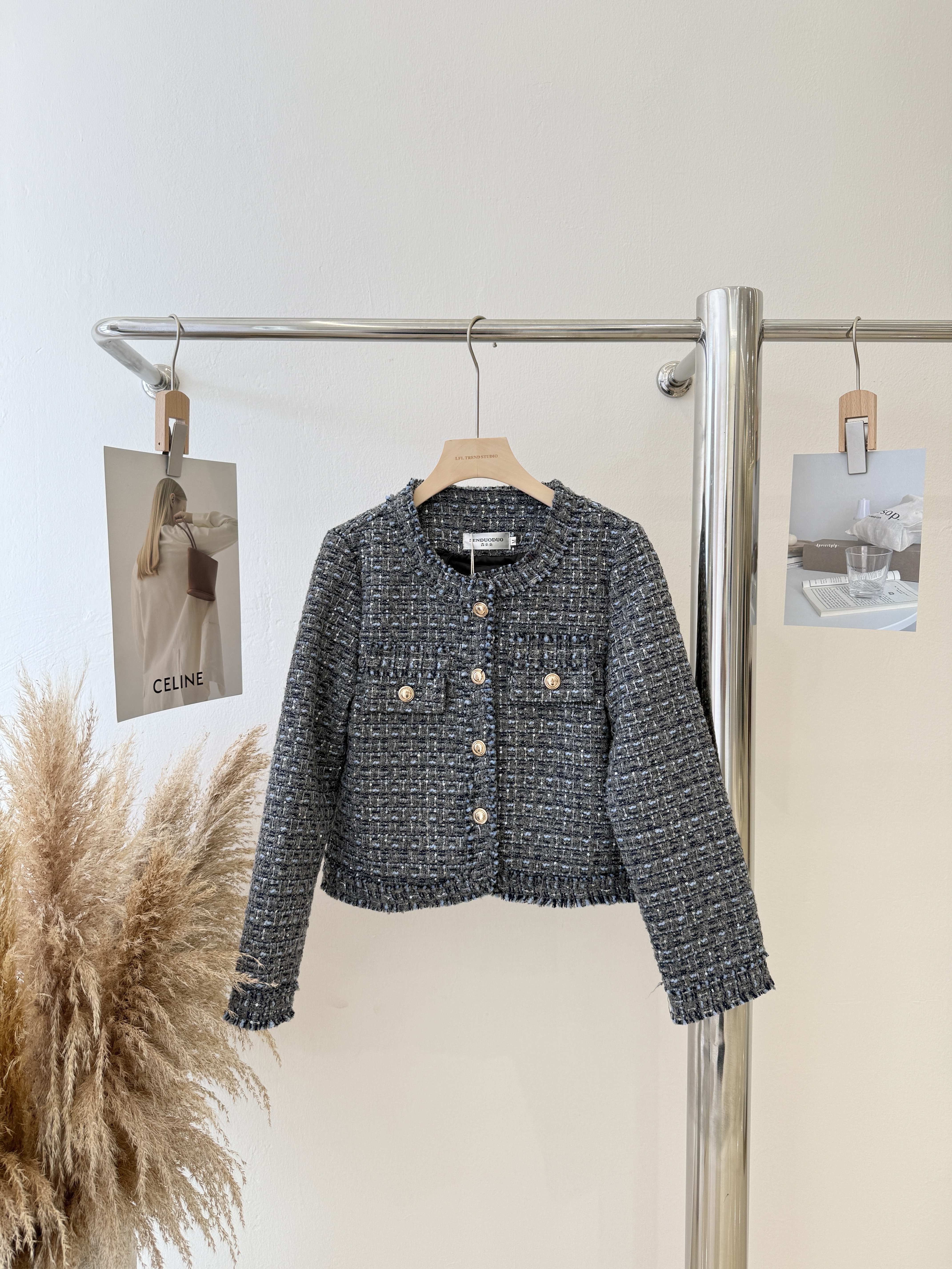 6842 时尚名媛小香风外套