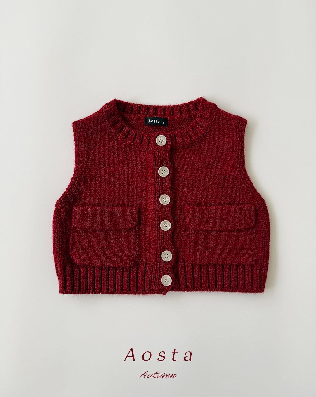 Aosta | [Knit Cookie Vest]