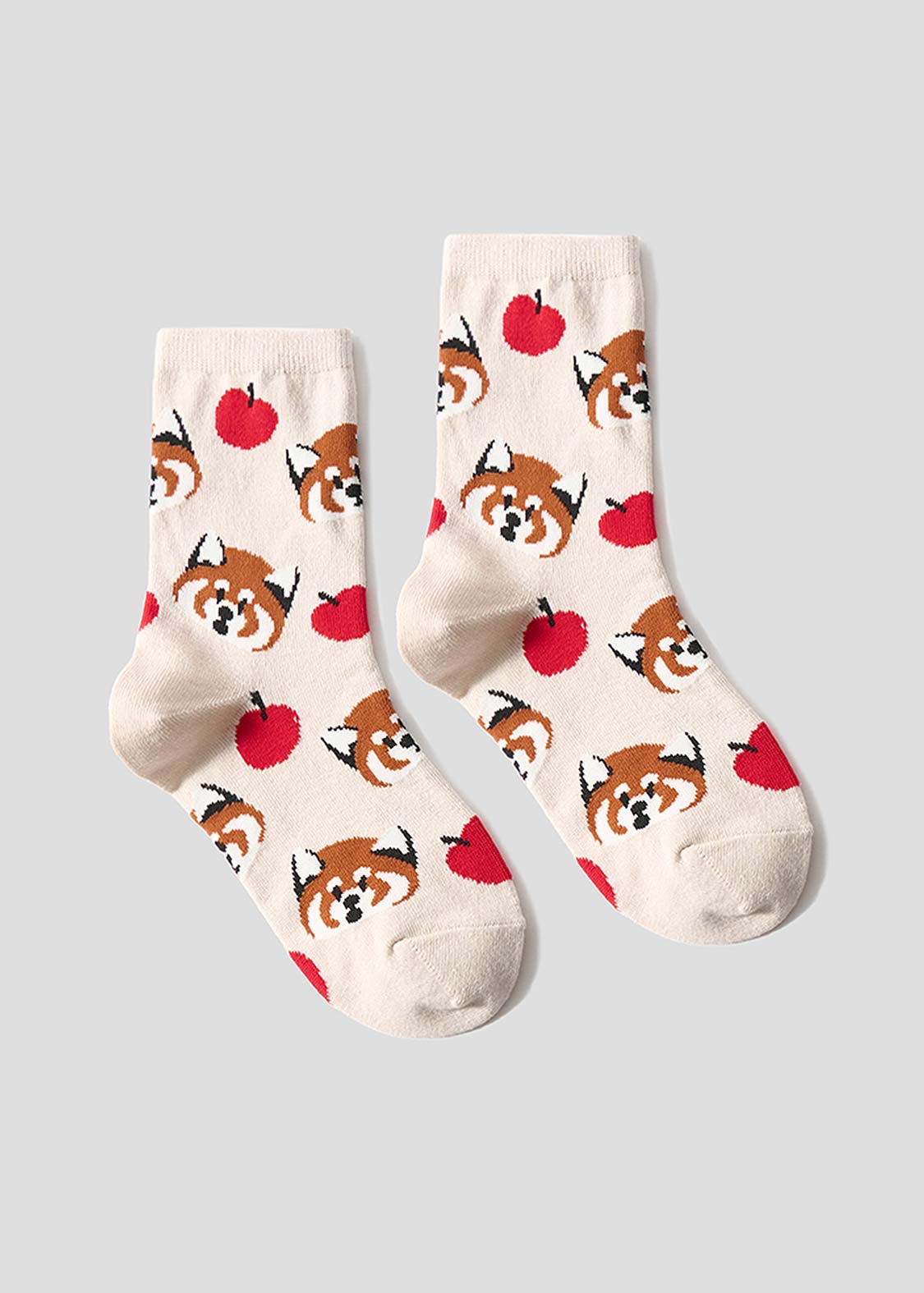 📦訂購 日本限定 graniph IKAKU Red Panda 小熊貓 中筒襪