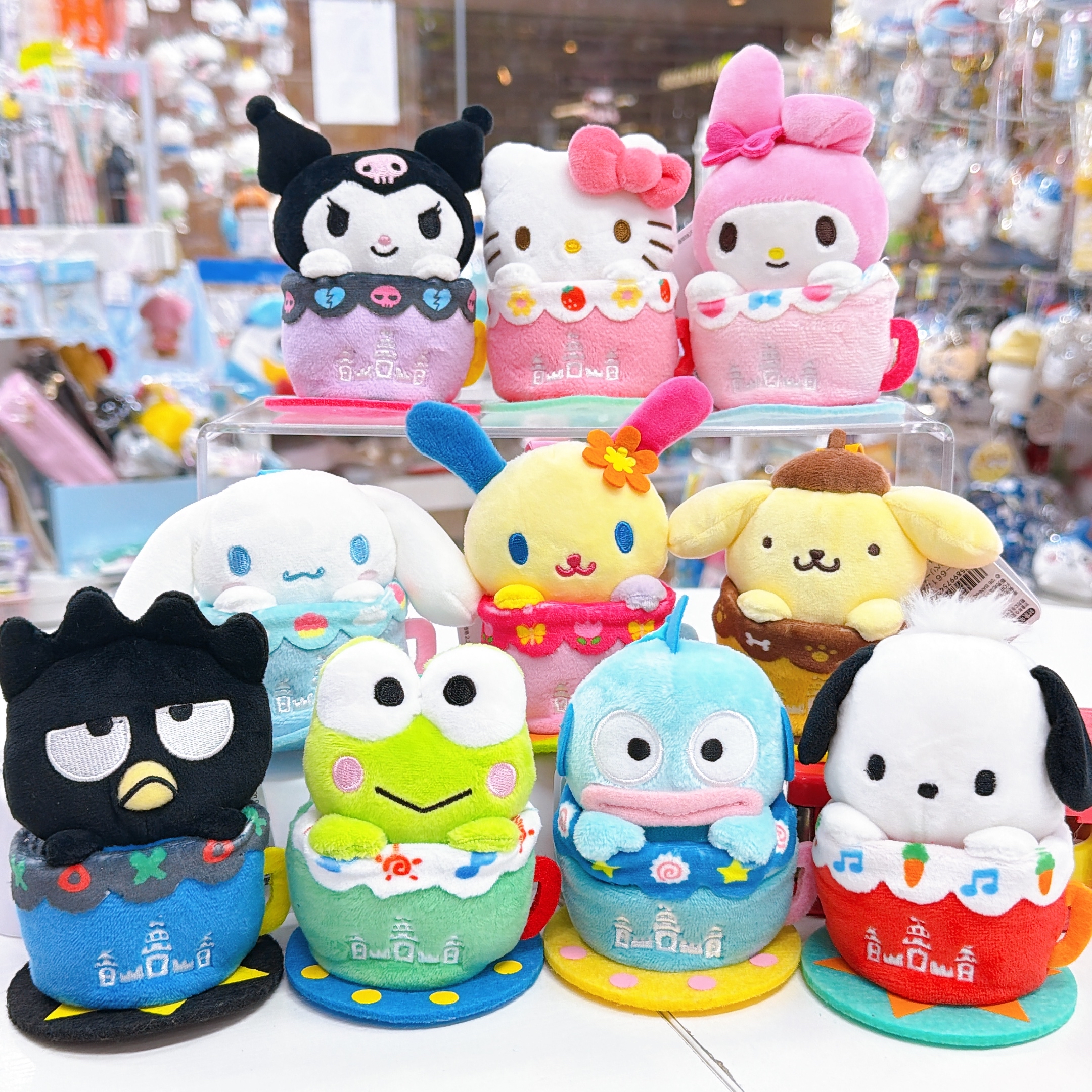 日本直送Sanrio 日本九州和諧樂園Harmonyland 新款咖啡杯掛飾 